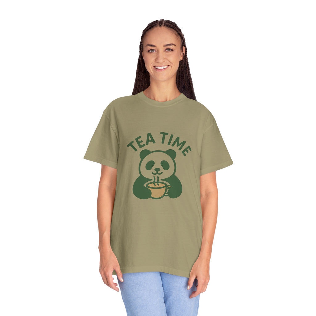 Panda Tea Relaxed T-Shirt — Mindful Tea Lover Tee