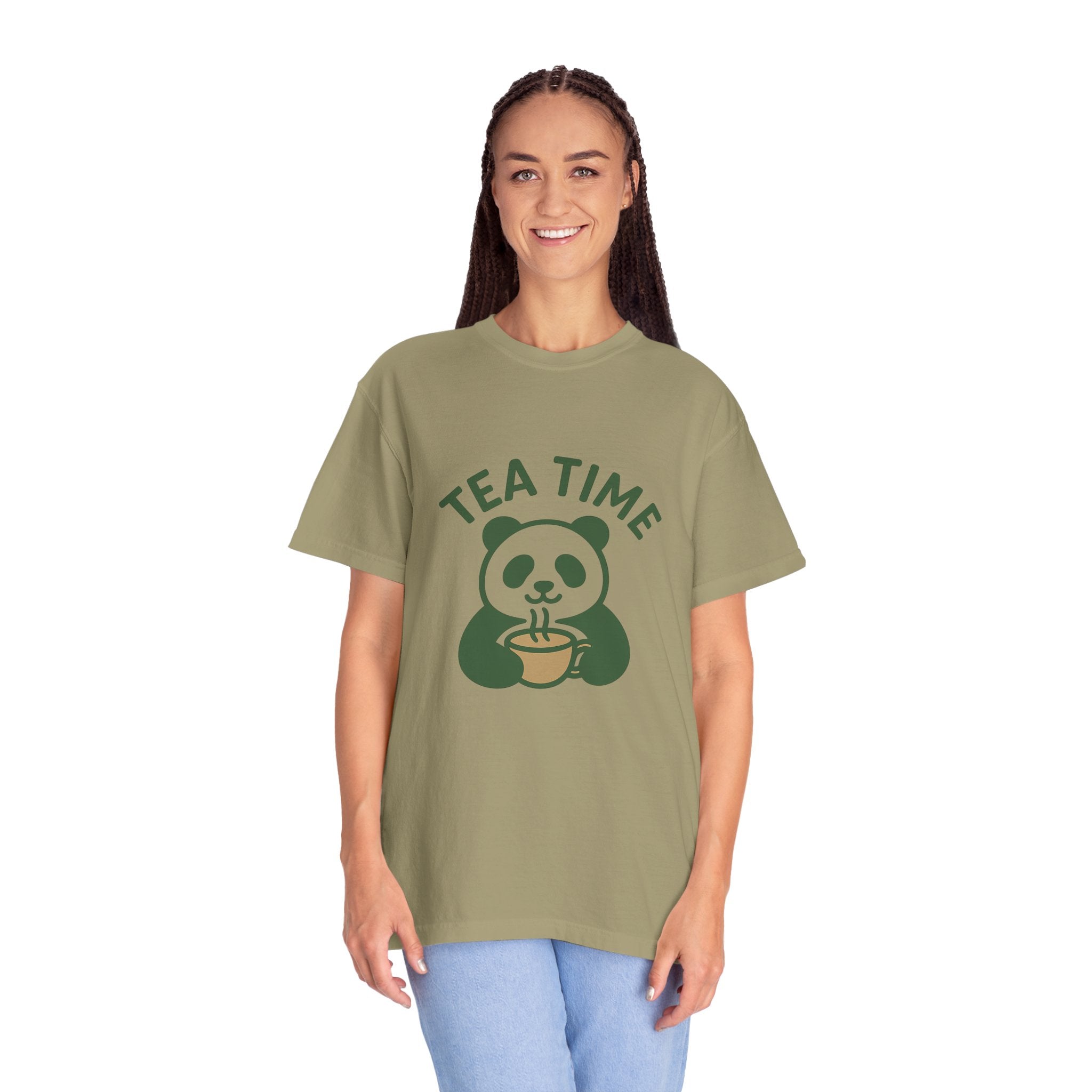Panda Tea Relaxed T-Shirt — Mindful Tea Lover Tee