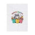 Merry Trash-mas Raccoon Velveteen Blanket | trash panda Christmas, cute holiday