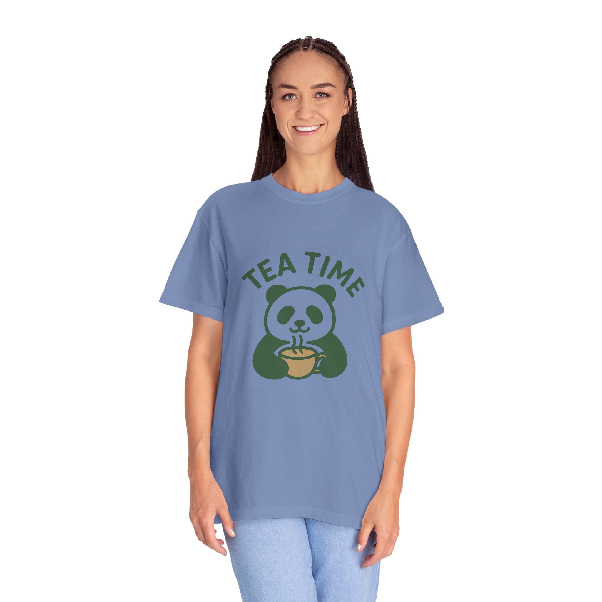 Panda Tea Relaxed T-Shirt — Mindful Tea Lover Tee
