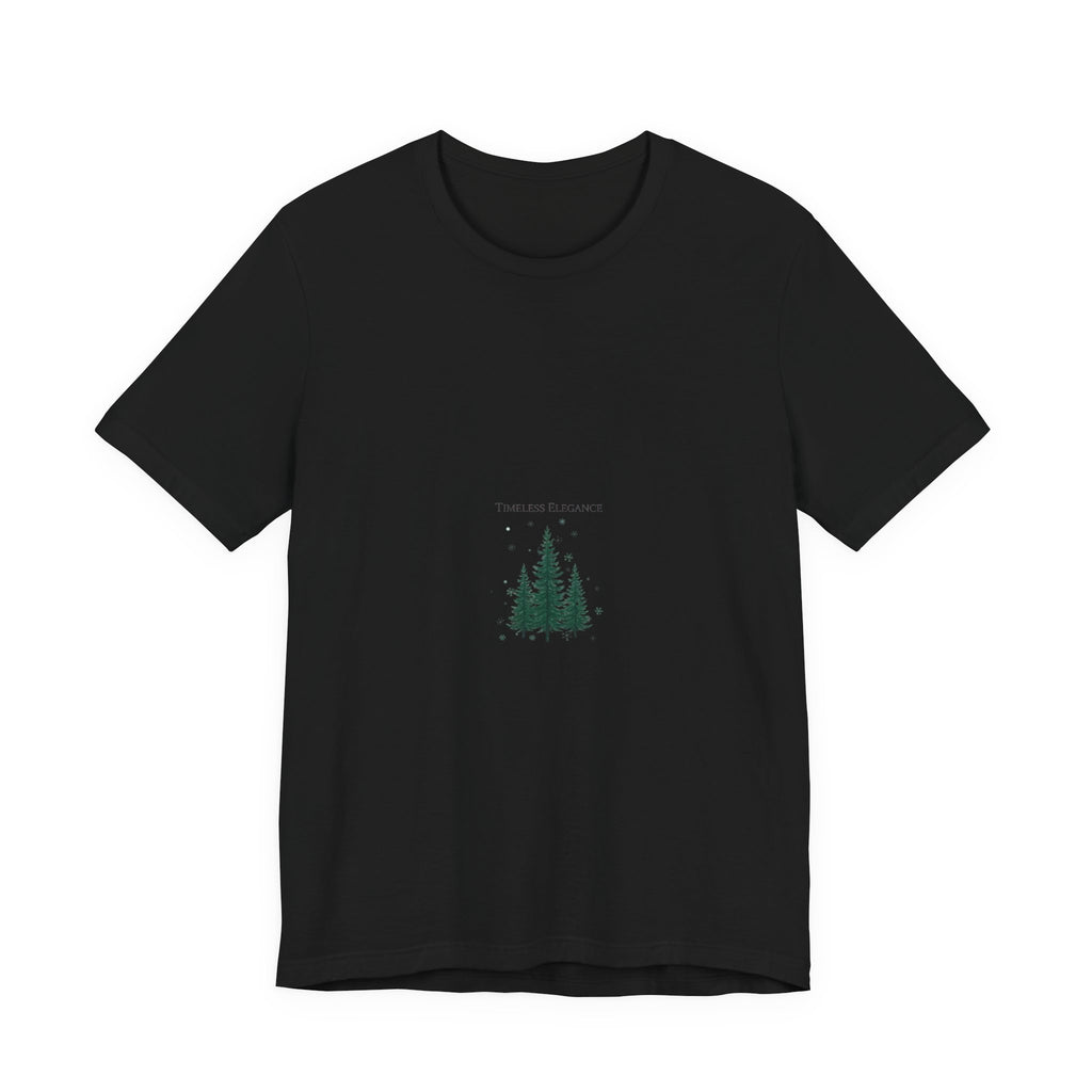 Evergreen Trio Tee | heritage style Christmas, quiet luxury holiday