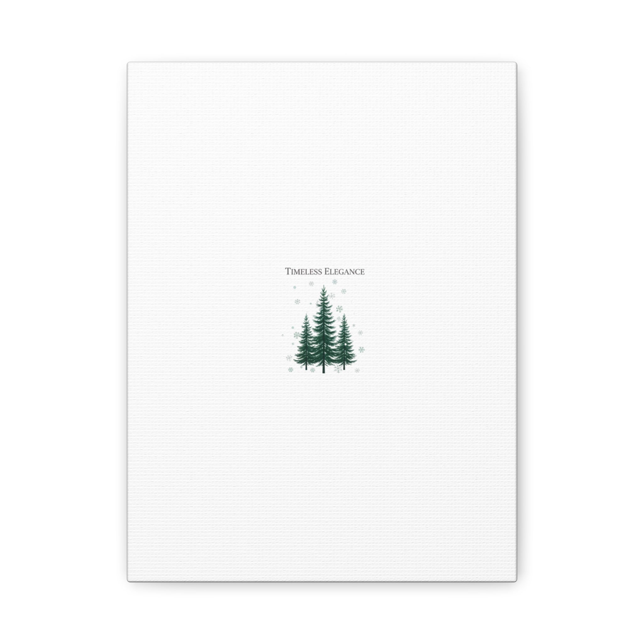 Timeless Elegance Pine Trio Canvas | heritage style Christmas, quiet luxury decor
