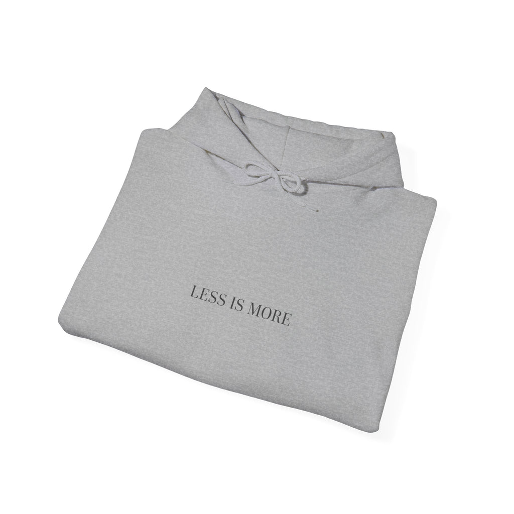 Less Is More Hoodie | Minimal Quote Hoodie, Elegant Typography