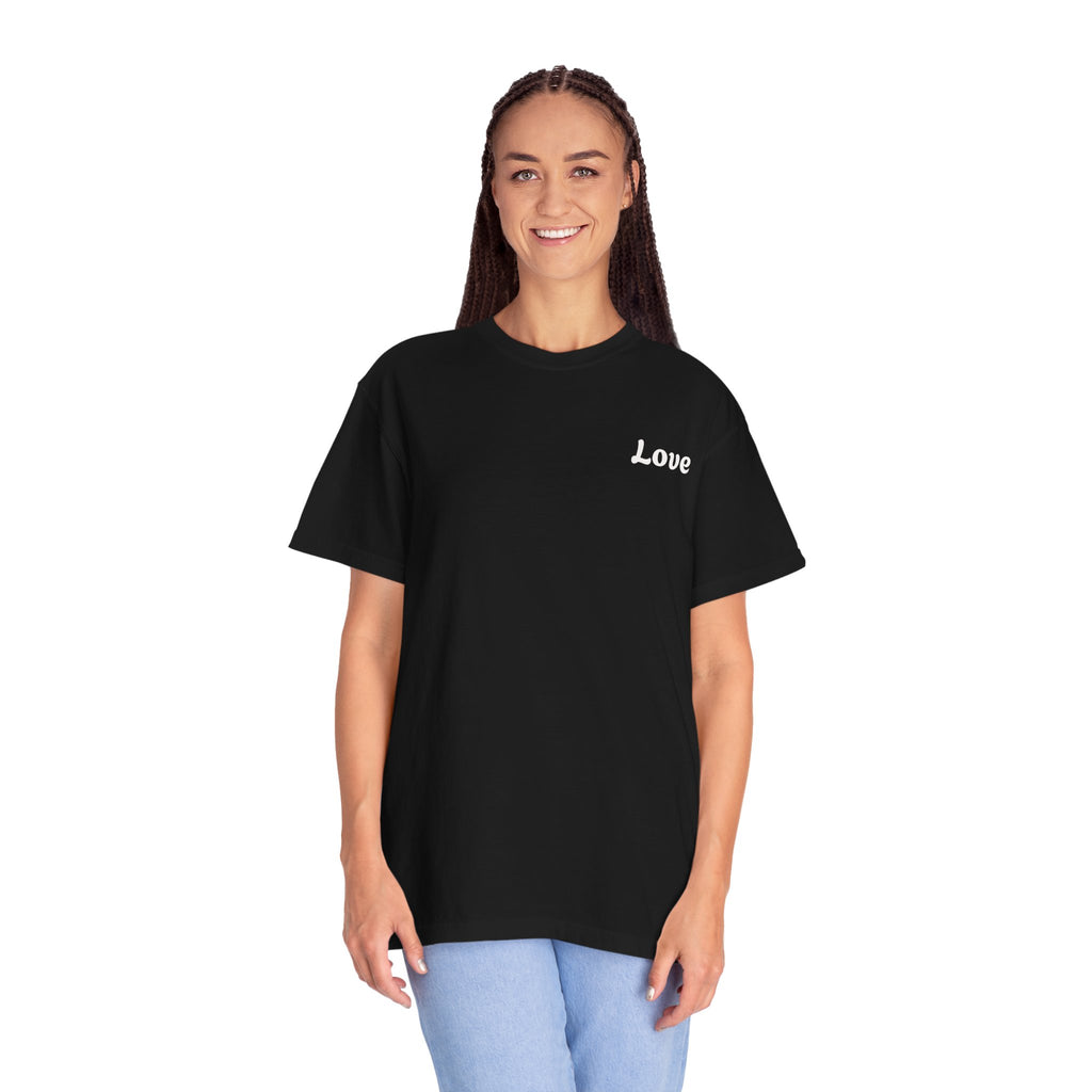 Love Pocket Tee — Minimalist Black Graphic T-Shirt