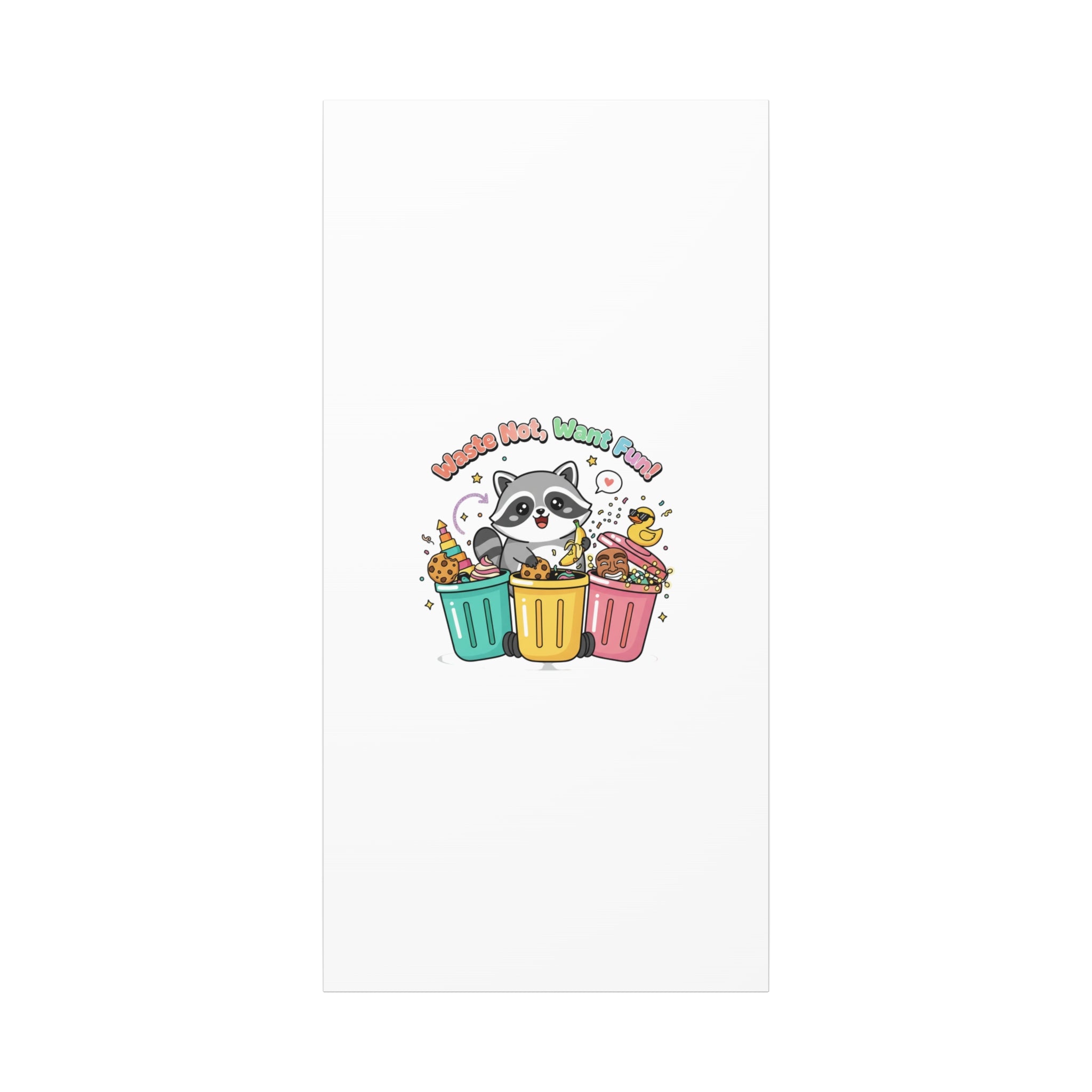 Trash Panda Holiday Canvas | Cute Raccoon Trash-Mas Art, Festive Meme Print