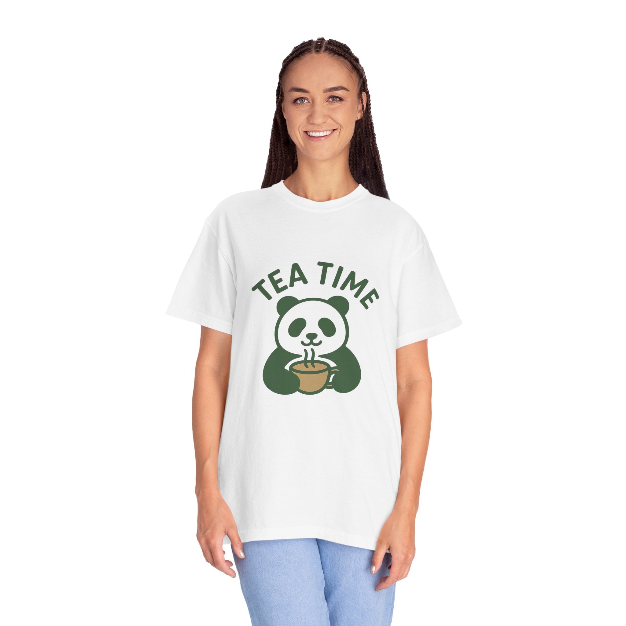 Panda Tea Relaxed T-Shirt — Mindful Tea Lover Tee