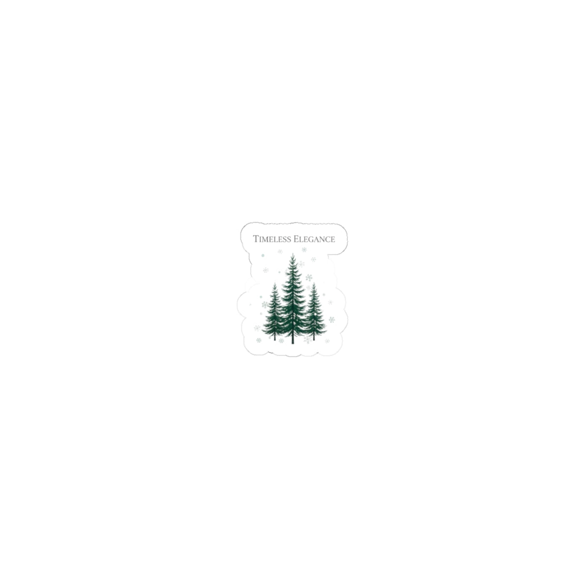 Timeless Elegance Pine Trees Kiss-Cut Stickers | Heritage Holiday, Quiet Luxury