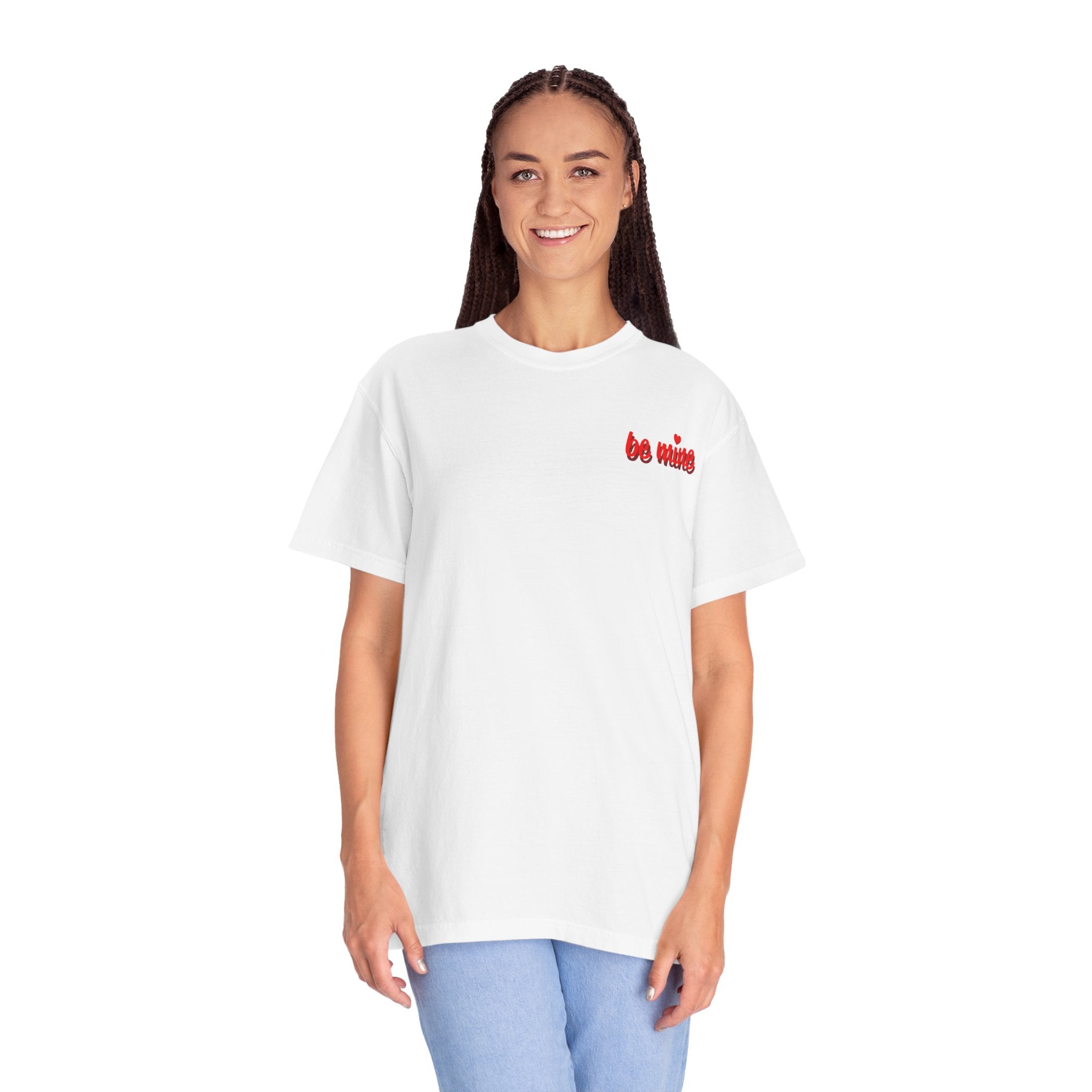T-Shirt — 'Be Mine' Red Script Valentine's Tee