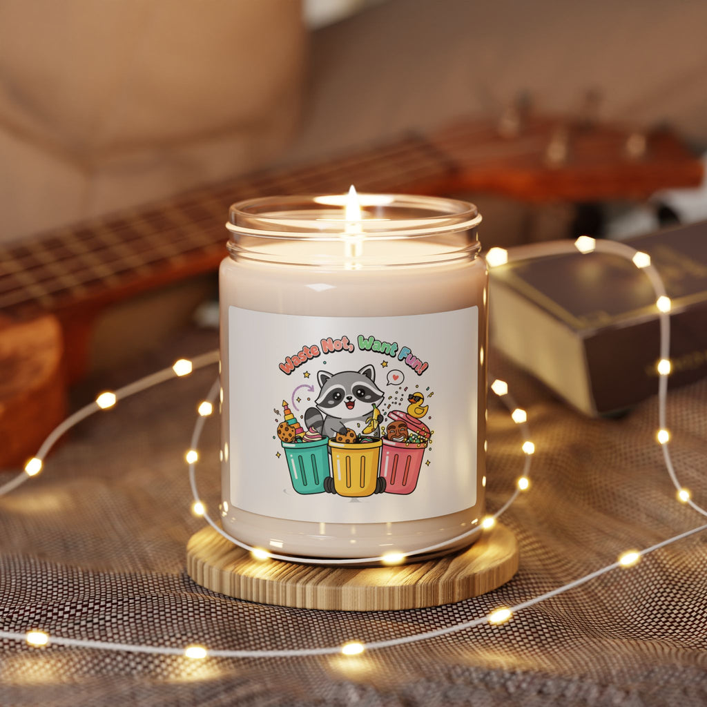 Trash Panda Holiday Candle, scented soy jar | trash panda Christmas, cute raccoon