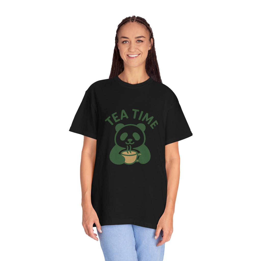 Panda Tea Relaxed T-Shirt — Mindful Tea Lover Tee