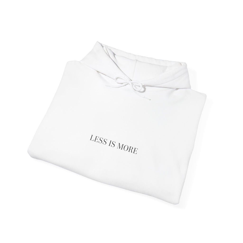 Less Is More Hoodie | Minimal Quote Hoodie, Elegant Typography