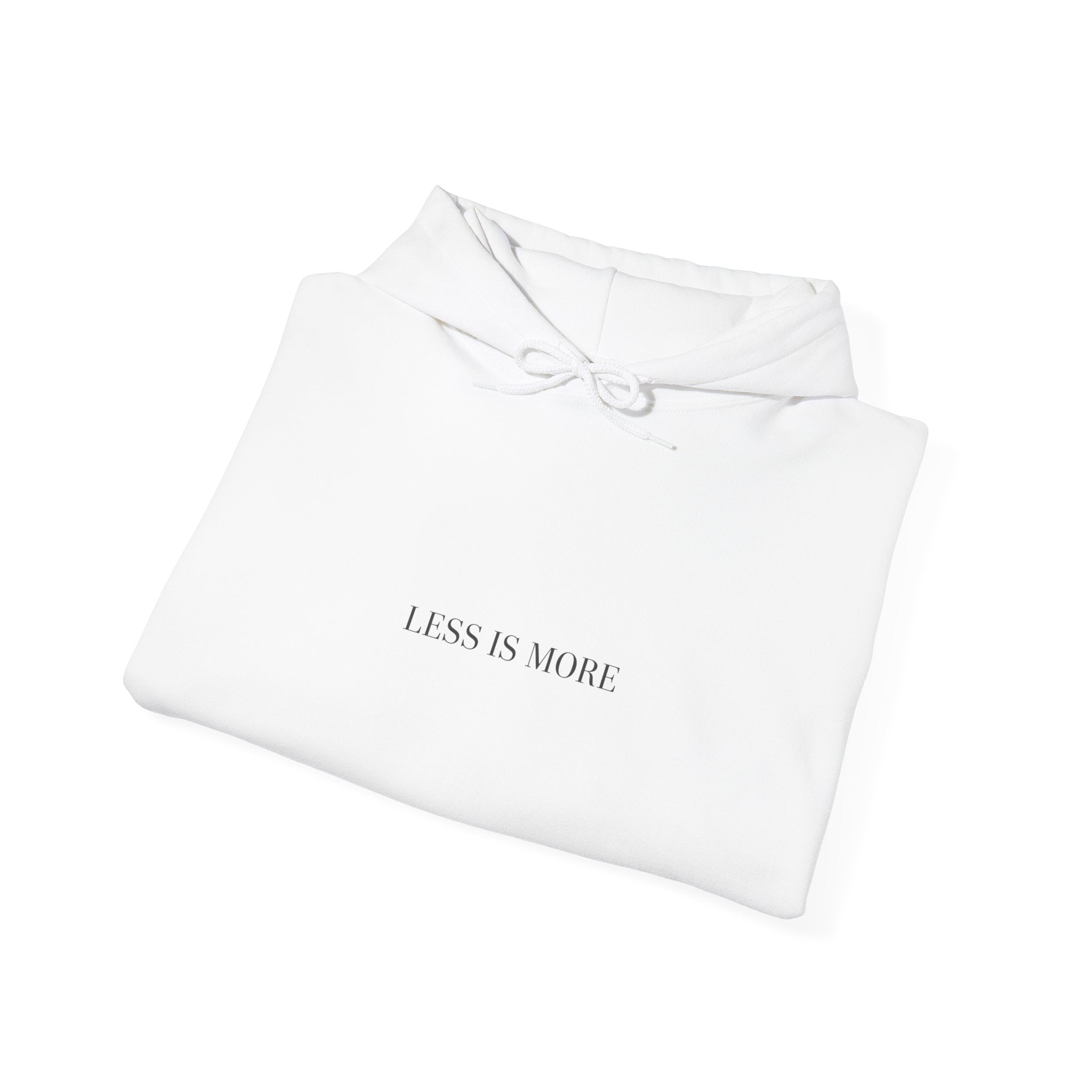 Less Is More Hoodie | Minimal Quote Hoodie, Elegant Typography
