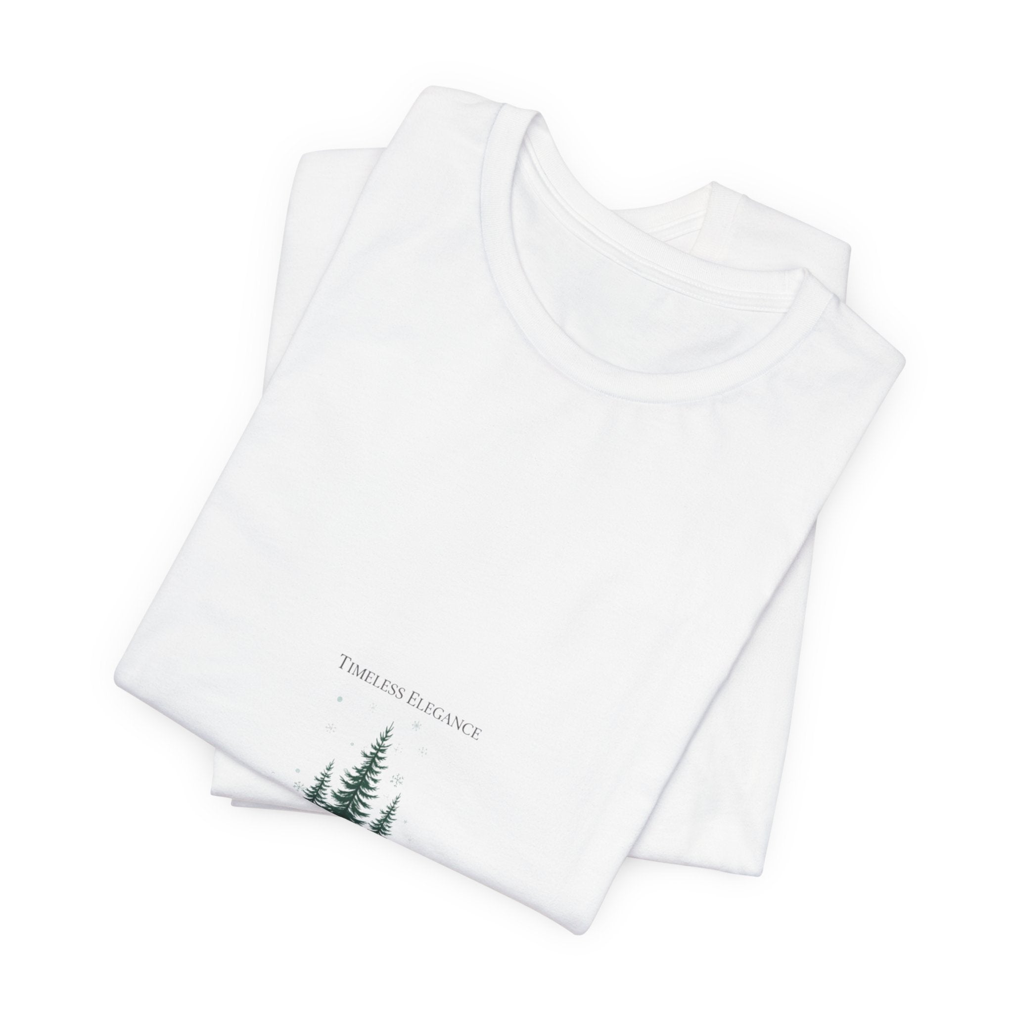 Evergreen Trio Tee | heritage style Christmas, quiet luxury holiday