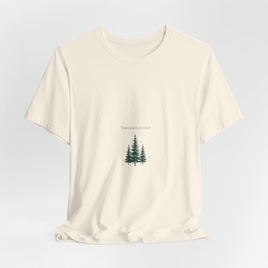 Evergreen Trio Tee | heritage style Christmas, quiet luxury holiday