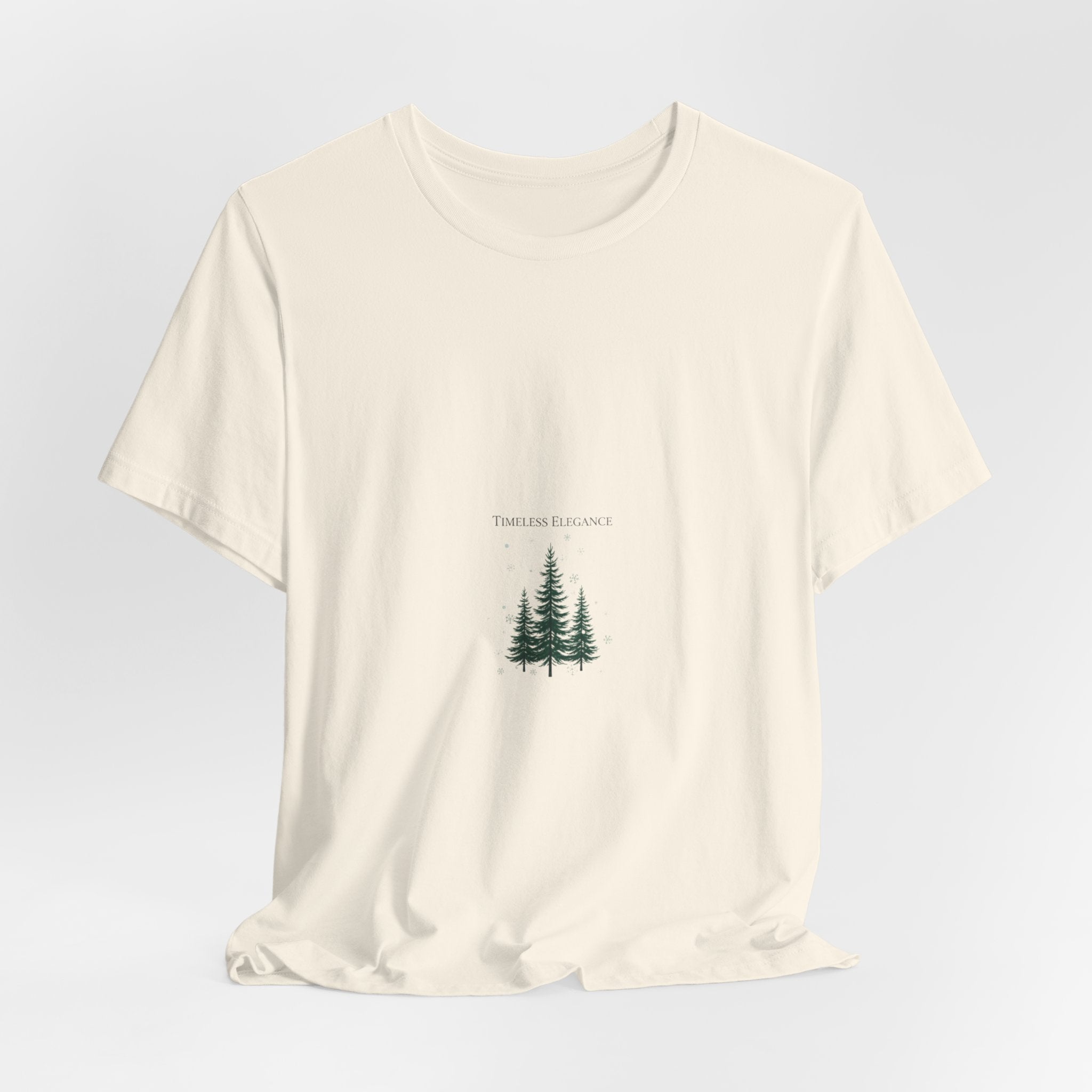 Evergreen Trio Tee | heritage style Christmas, quiet luxury holiday