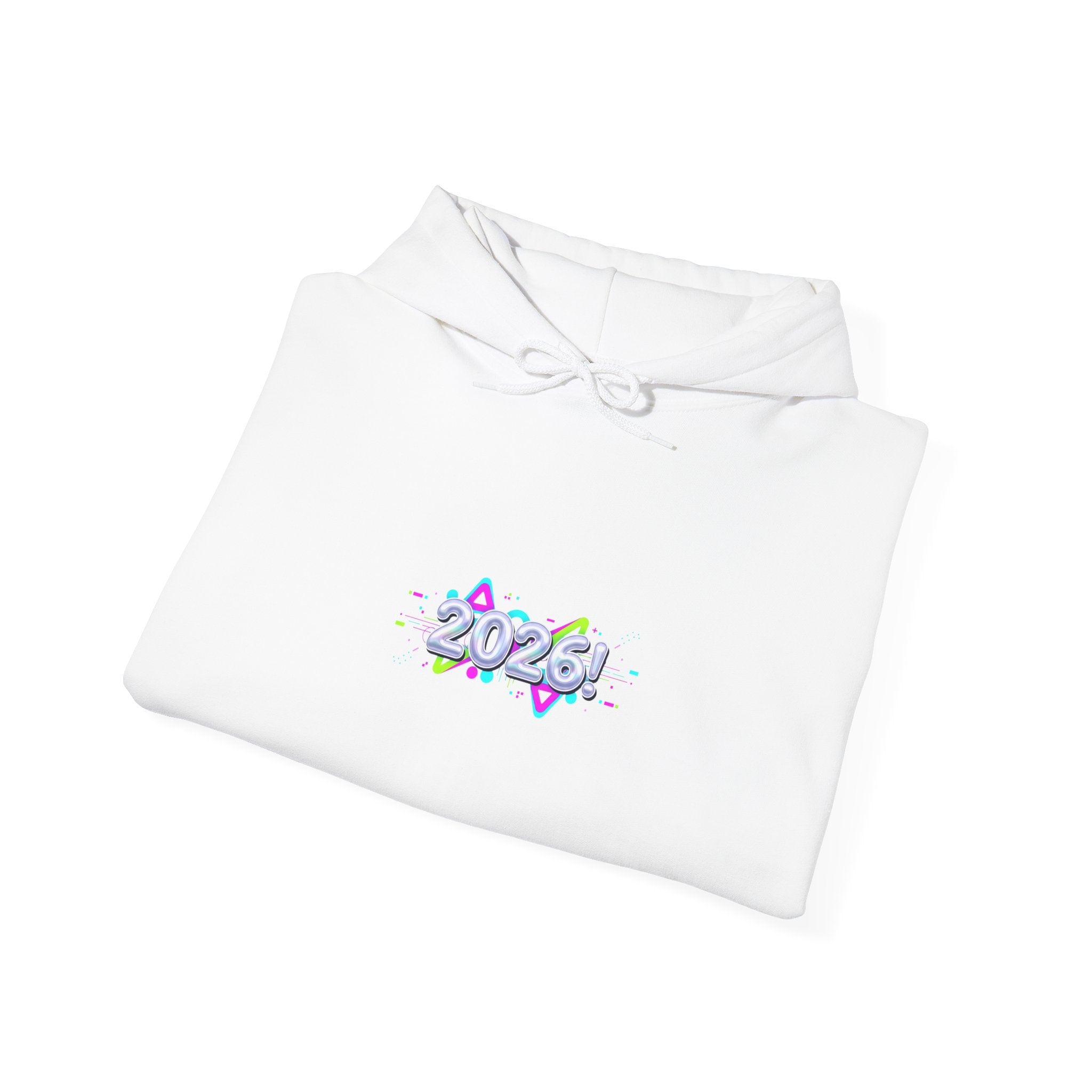 Y2K Cyber Holo Chrome Text Hoodie | retro tech print, early 2000s style