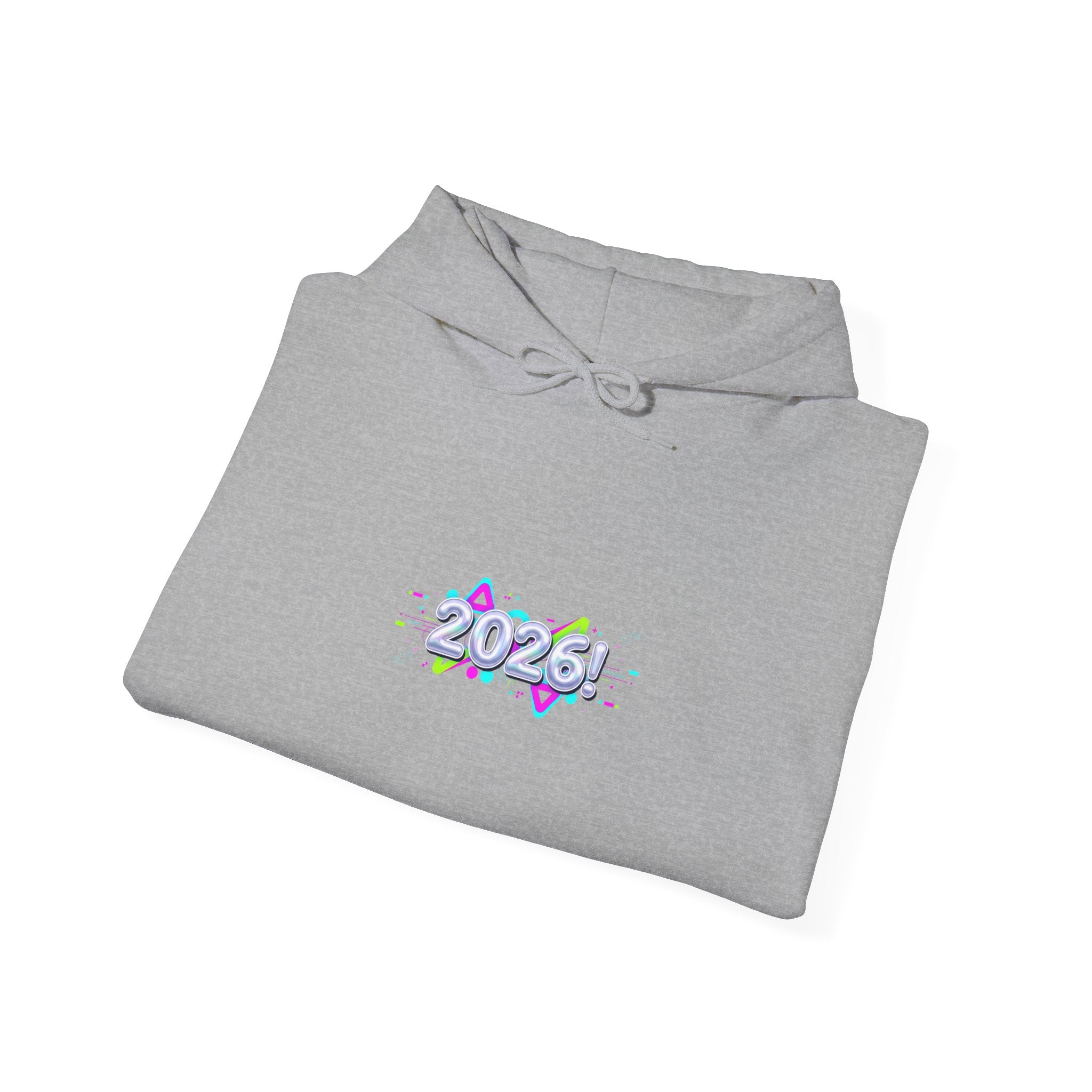 Y2K Cyber Holo Chrome Text Hoodie | retro tech print, early 2000s style