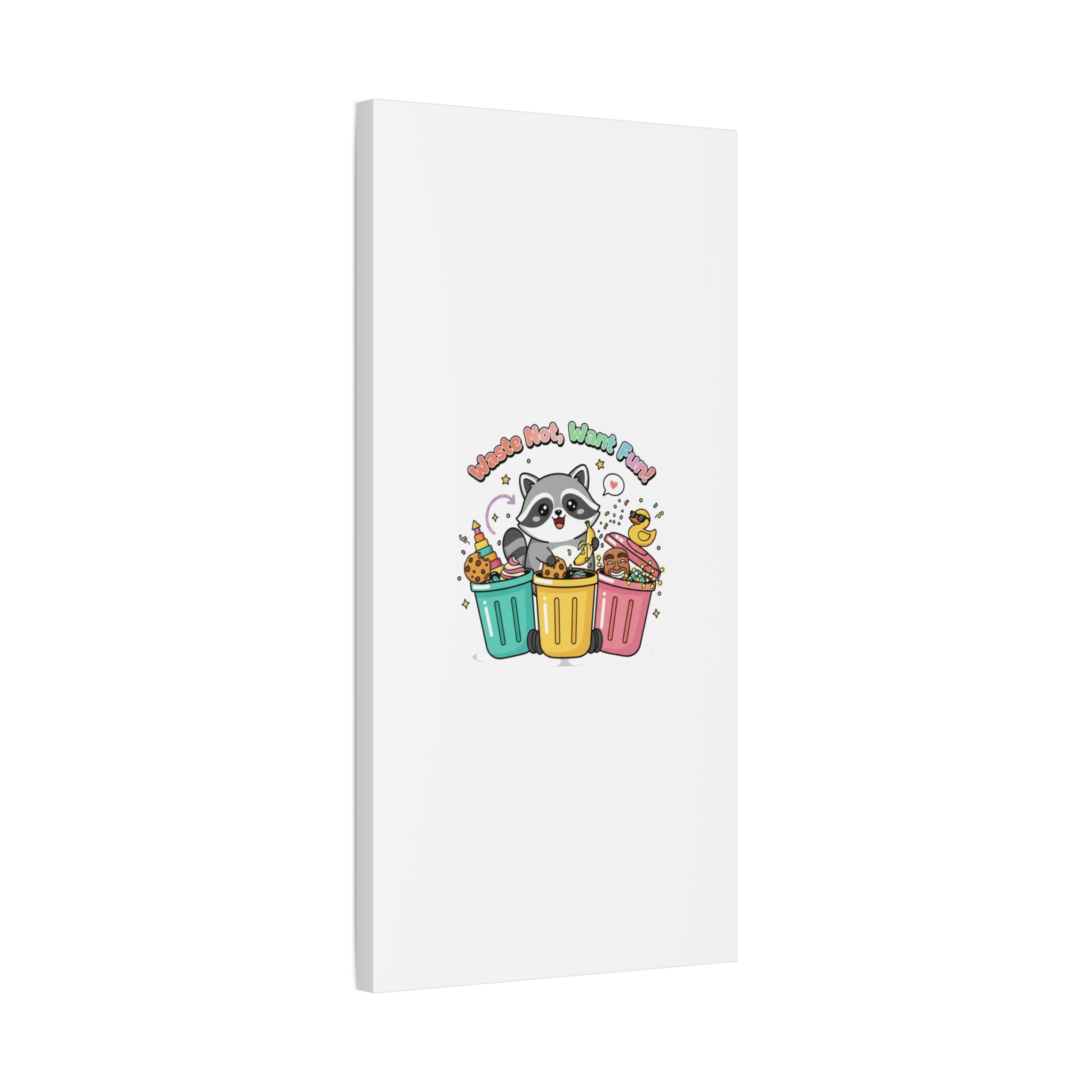 Trash Panda Holiday Canvas | Cute Raccoon Trash-Mas Art, Festive Meme Print