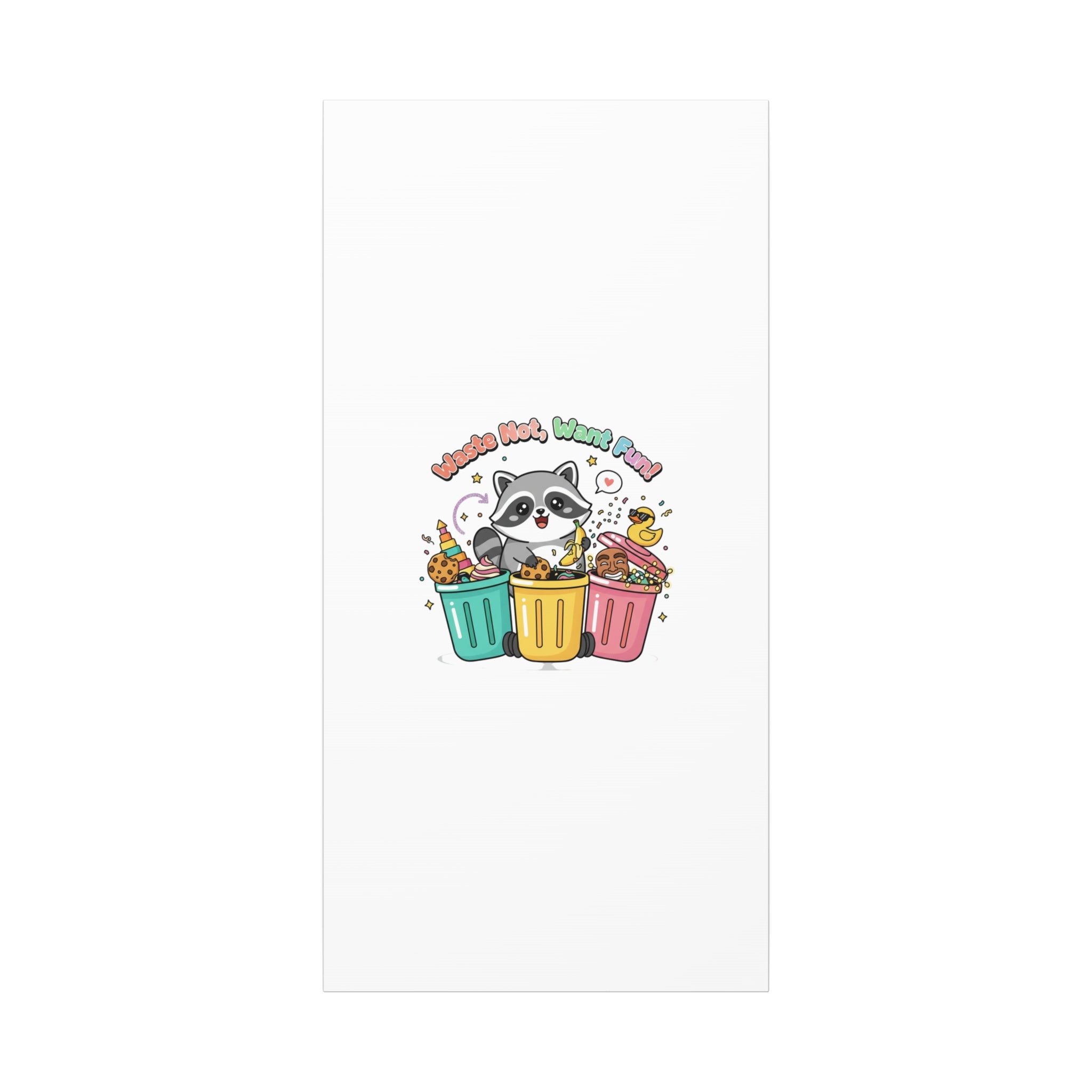 Trash Panda Holiday Canvas | Cute Raccoon Trash-Mas Art, Festive Meme Print