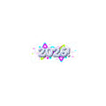 2026 Chrome Bubble Text Sticker | Y2K Cyber Holo, Retro Tech