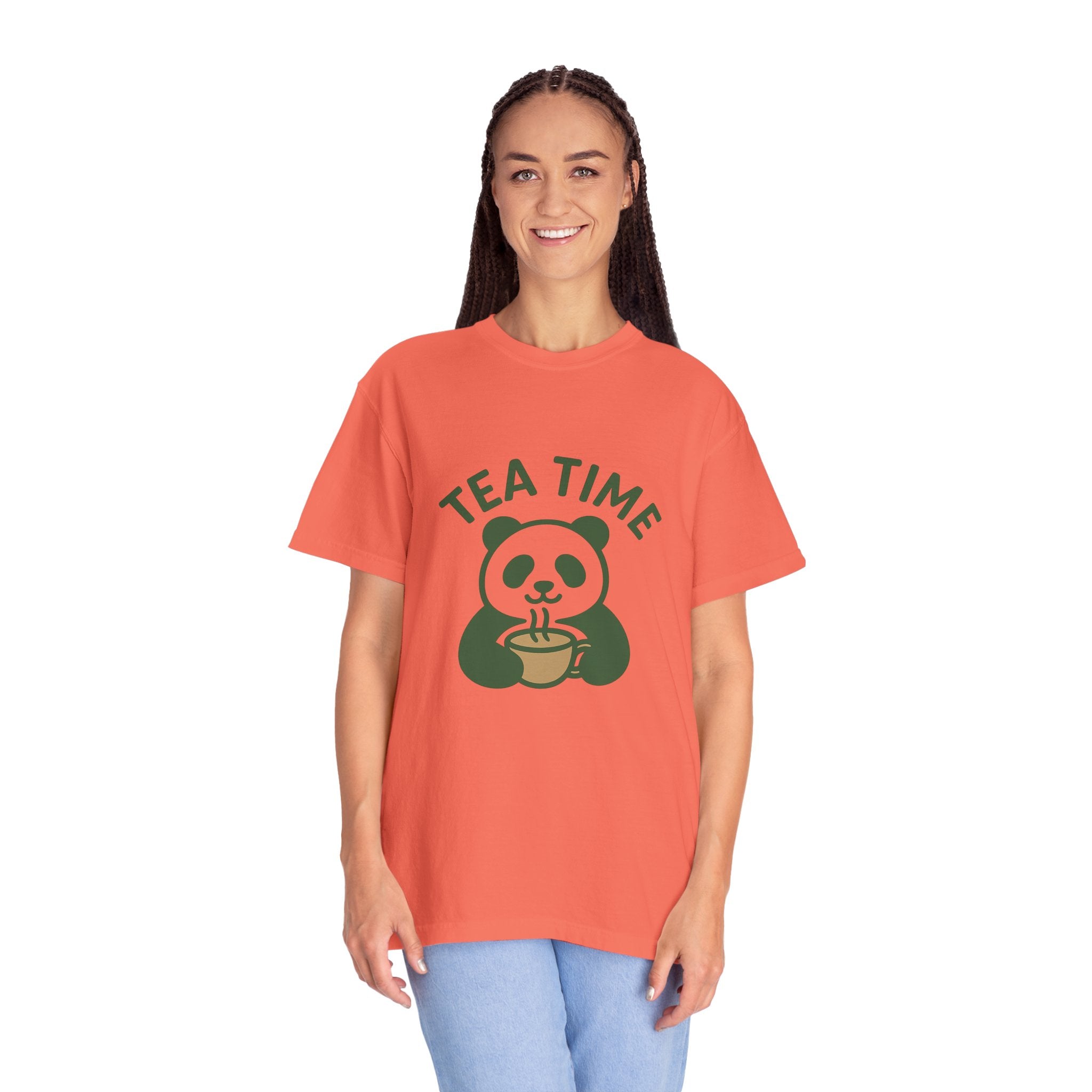 Panda Tea Relaxed T-Shirt — Mindful Tea Lover Tee