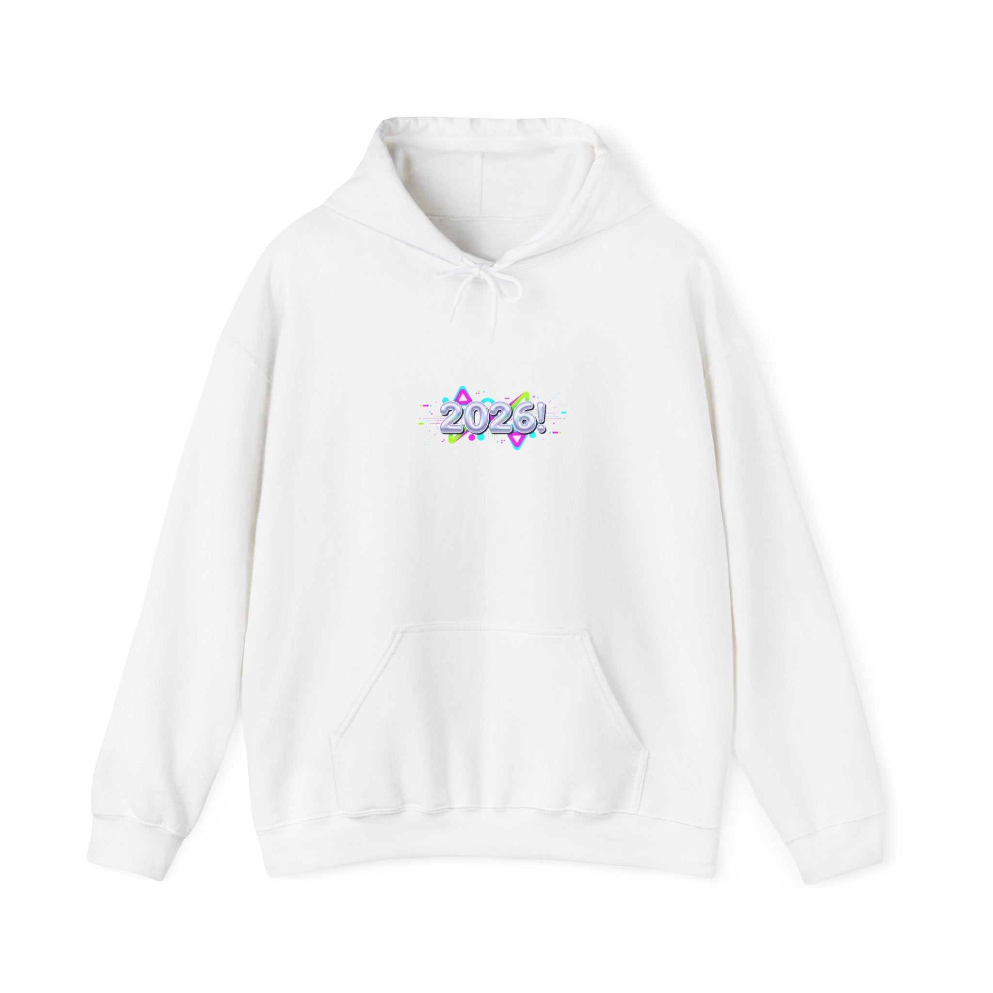 Y2K Cyber Holo Chrome Text Hoodie | retro tech print, early 2000s style