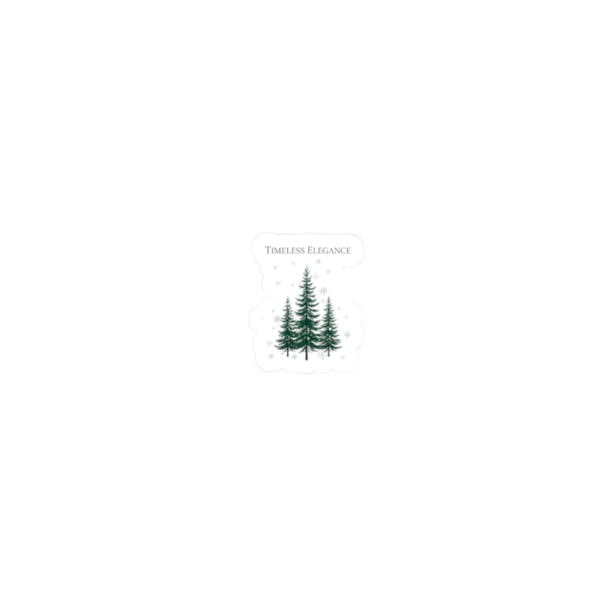 Timeless Elegance Pine Trees Kiss-Cut Stickers | Heritage Holiday, Quiet Luxury