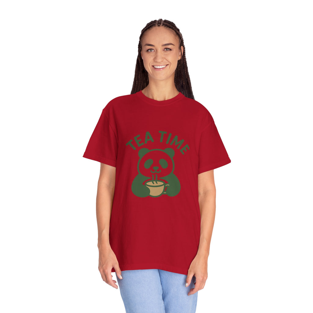Panda Tea Relaxed T-Shirt — Mindful Tea Lover Tee