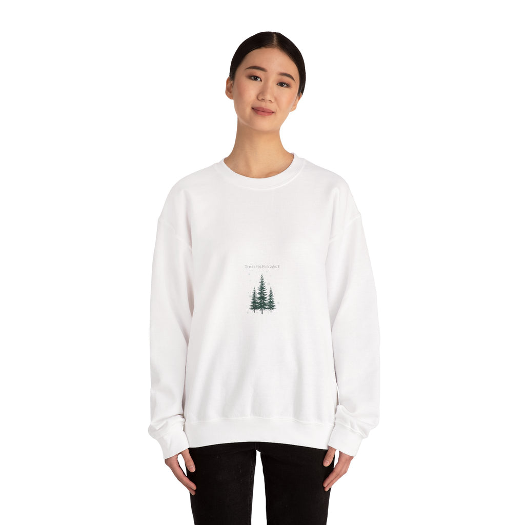 Heritage Pine Trio Sweatshirt | quiet luxury holiday, vintage library Christmas