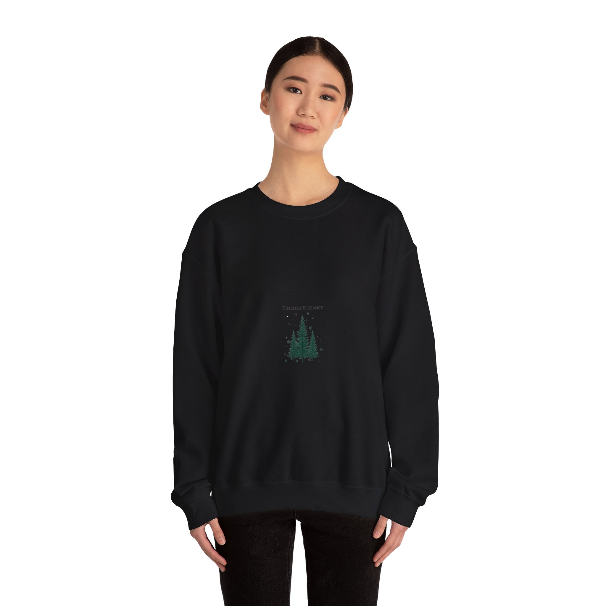 Heritage Pine Trio Sweatshirt | quiet luxury holiday, vintage library Christmas