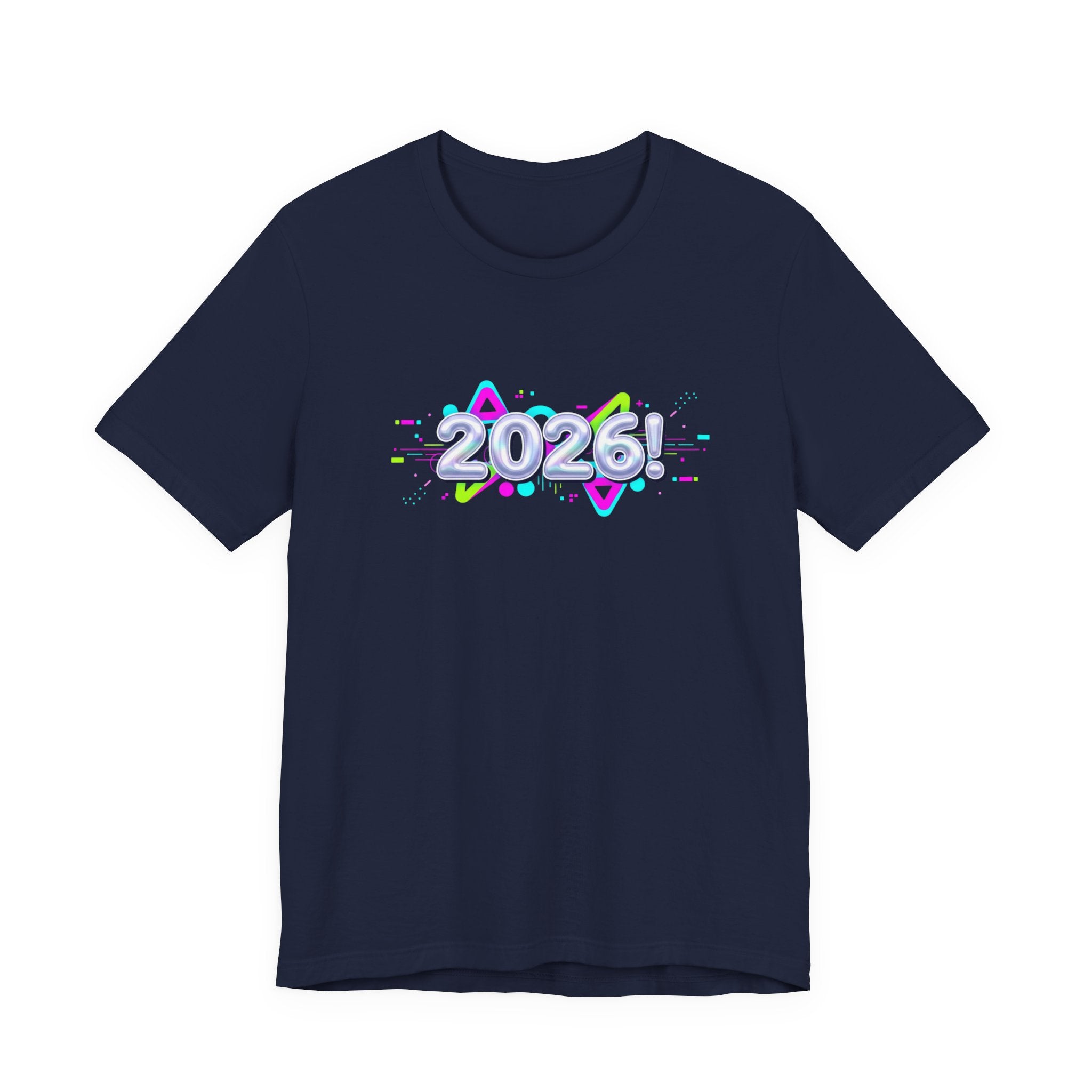2026 Chrome Holo Tee | Y2K Cyber Nostalgia, Retro Tech Print