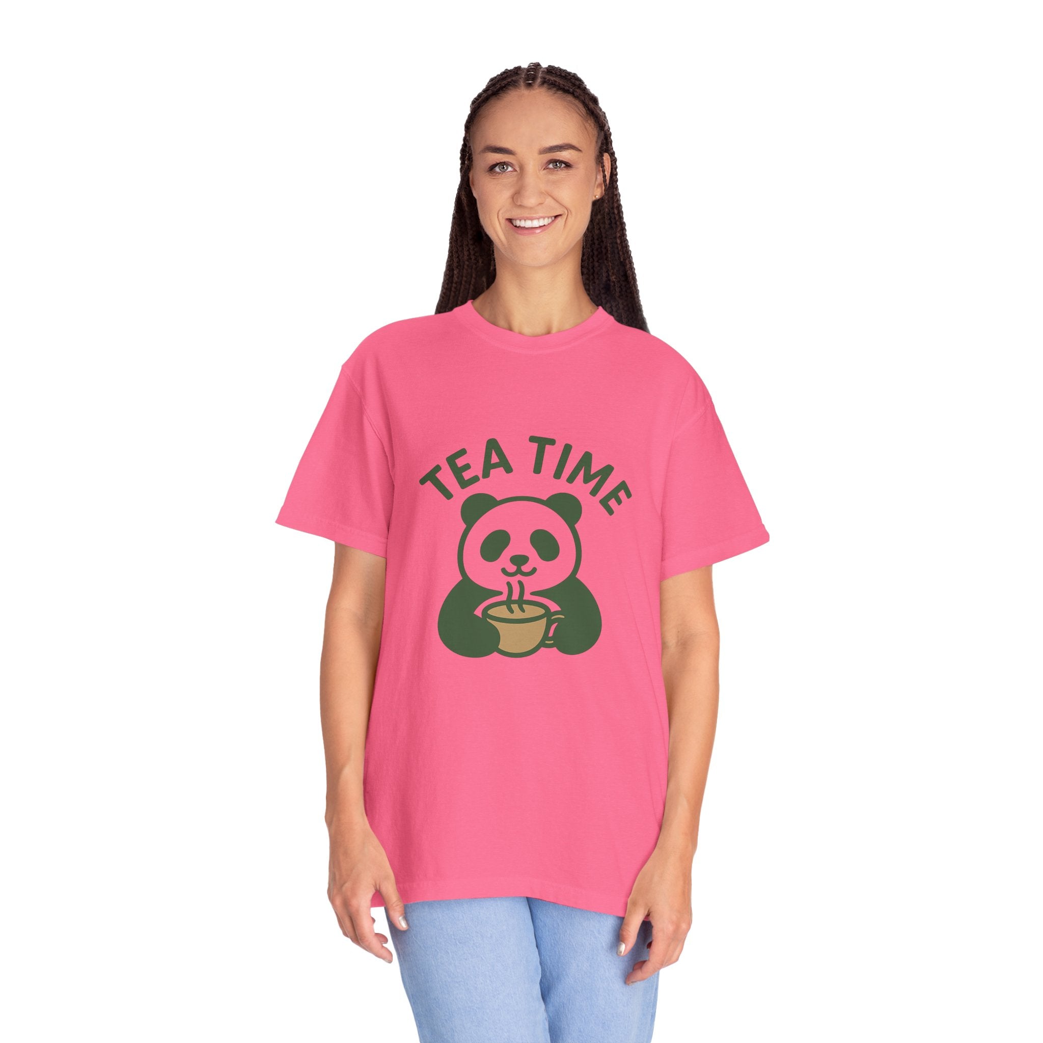 Panda Tea Relaxed T-Shirt — Mindful Tea Lover Tee