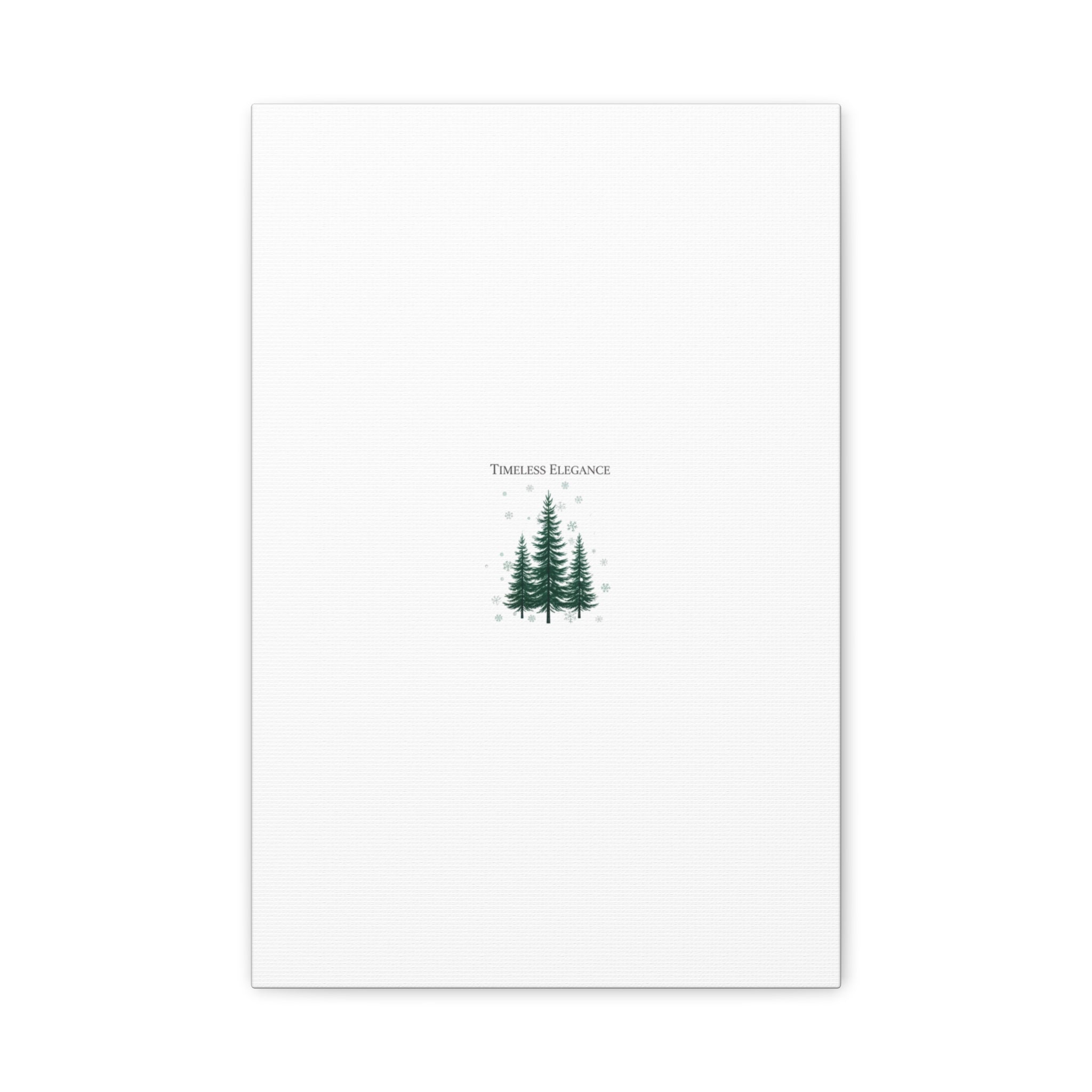 Timeless Elegance Pine Trio Canvas | heritage style Christmas, quiet luxury decor