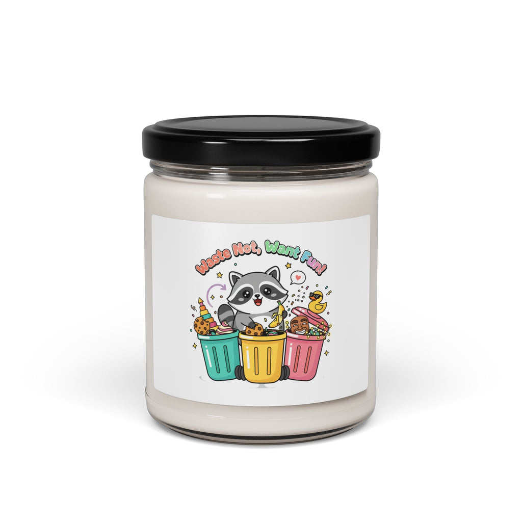 Trash Panda Holiday Candle, scented soy jar | trash panda Christmas, cute raccoon