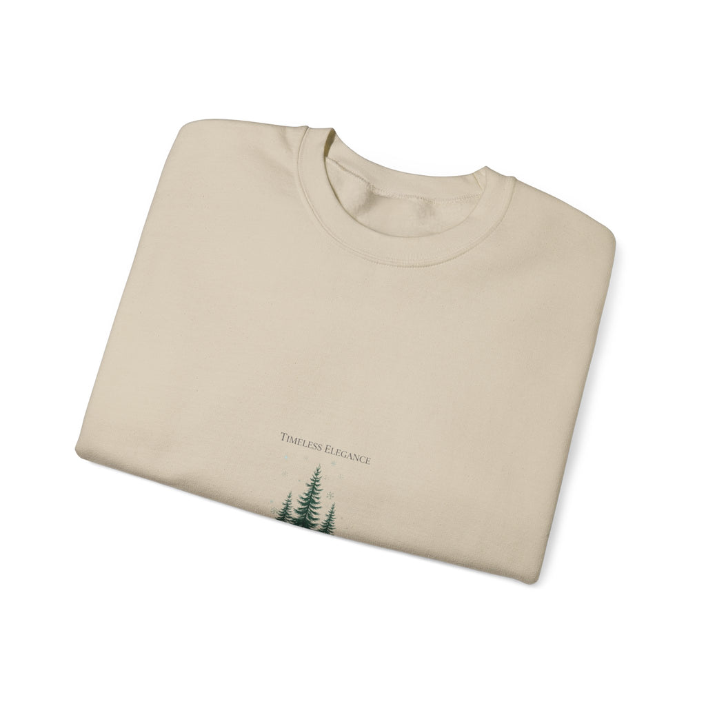 Heritage Pine Trio Sweatshirt | quiet luxury holiday, vintage library Christmas