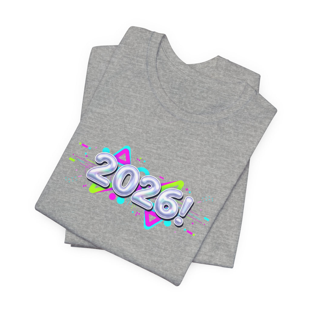 2026 Chrome Holo Tee | Y2K Cyber Nostalgia, Retro Tech Print