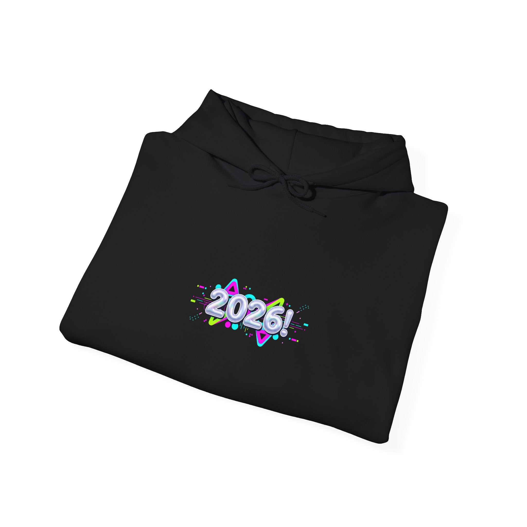 Y2K Cyber Holo Chrome Text Hoodie | retro tech print, early 2000s style
