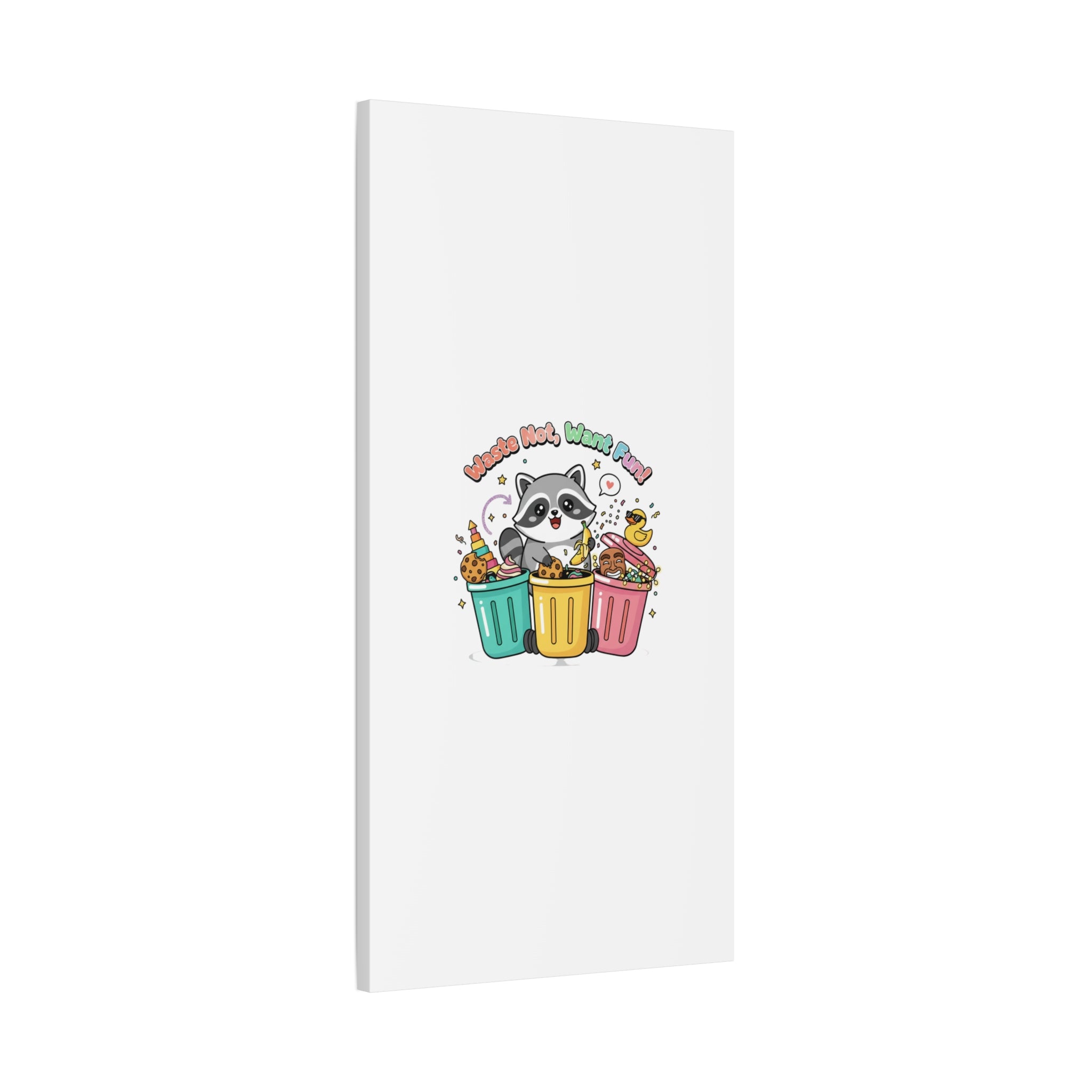 Trash Panda Holiday Canvas | Cute Raccoon Trash-Mas Art, Festive Meme Print