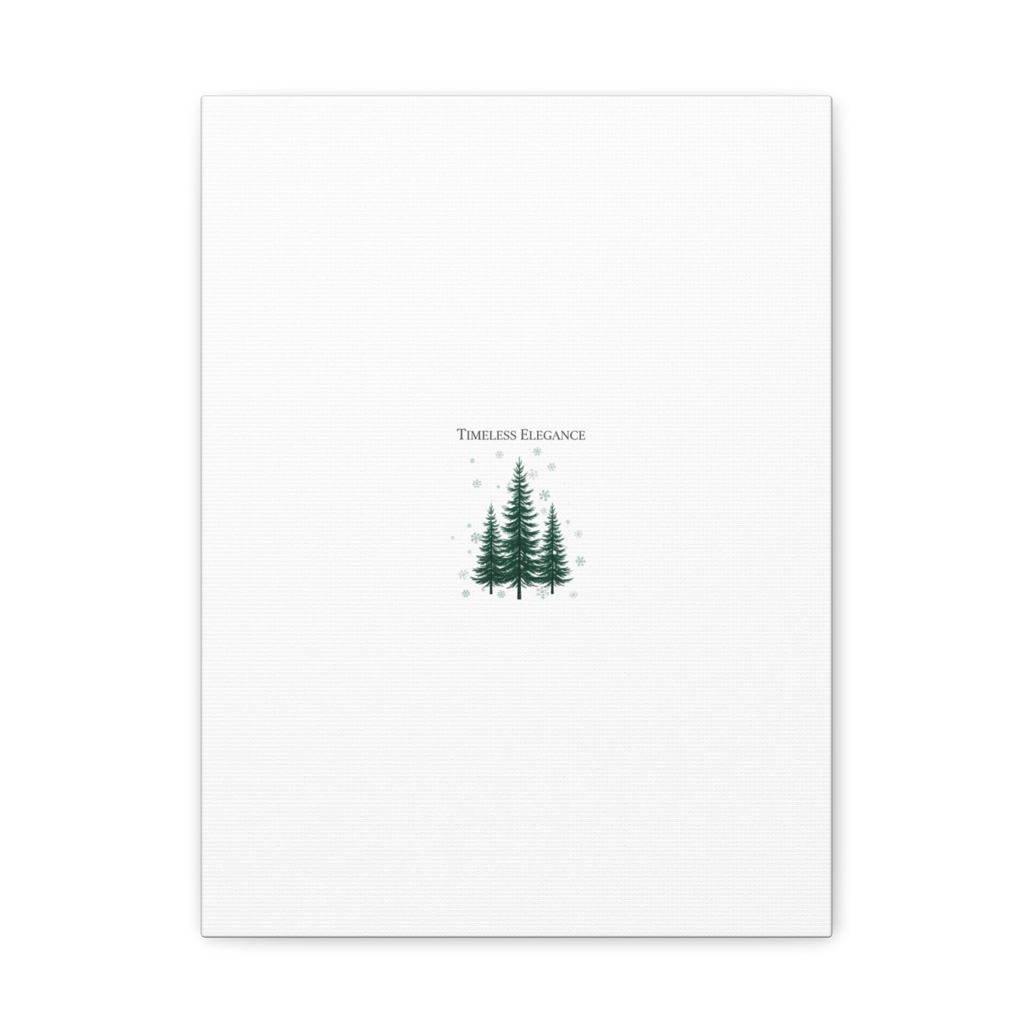 Timeless Elegance Pine Trio Canvas | heritage style Christmas, quiet luxury decor