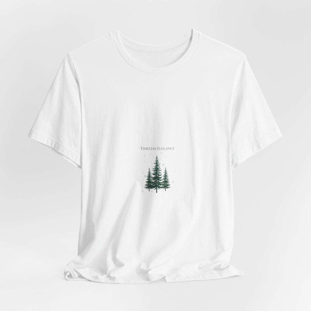 Evergreen Trio Tee | heritage style Christmas, quiet luxury holiday
