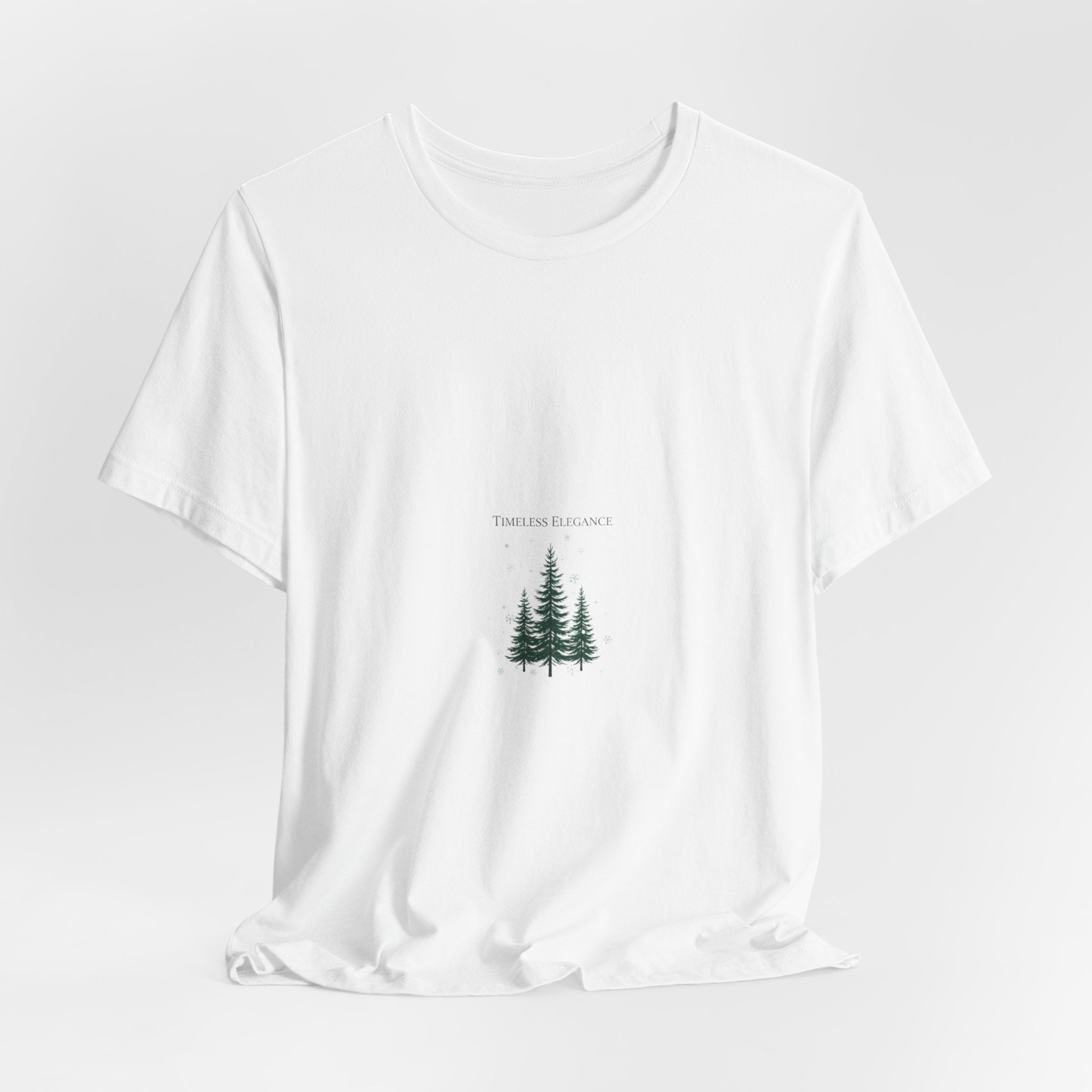 Evergreen Trio Tee | heritage style Christmas, quiet luxury holiday