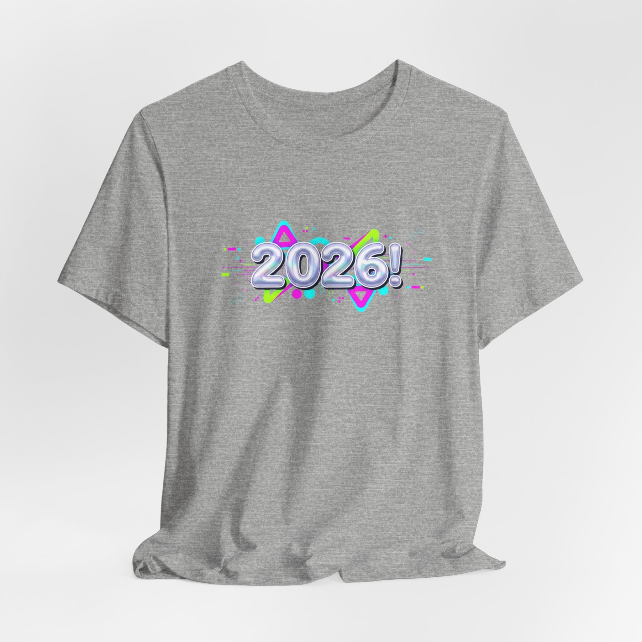 2026 Chrome Holo Tee | Y2K Cyber Nostalgia, Retro Tech Print