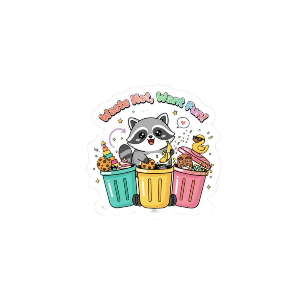 Trash Panda Christmas Racoon Sticker | Trash Animal Joy, Cute Holiday Opossum