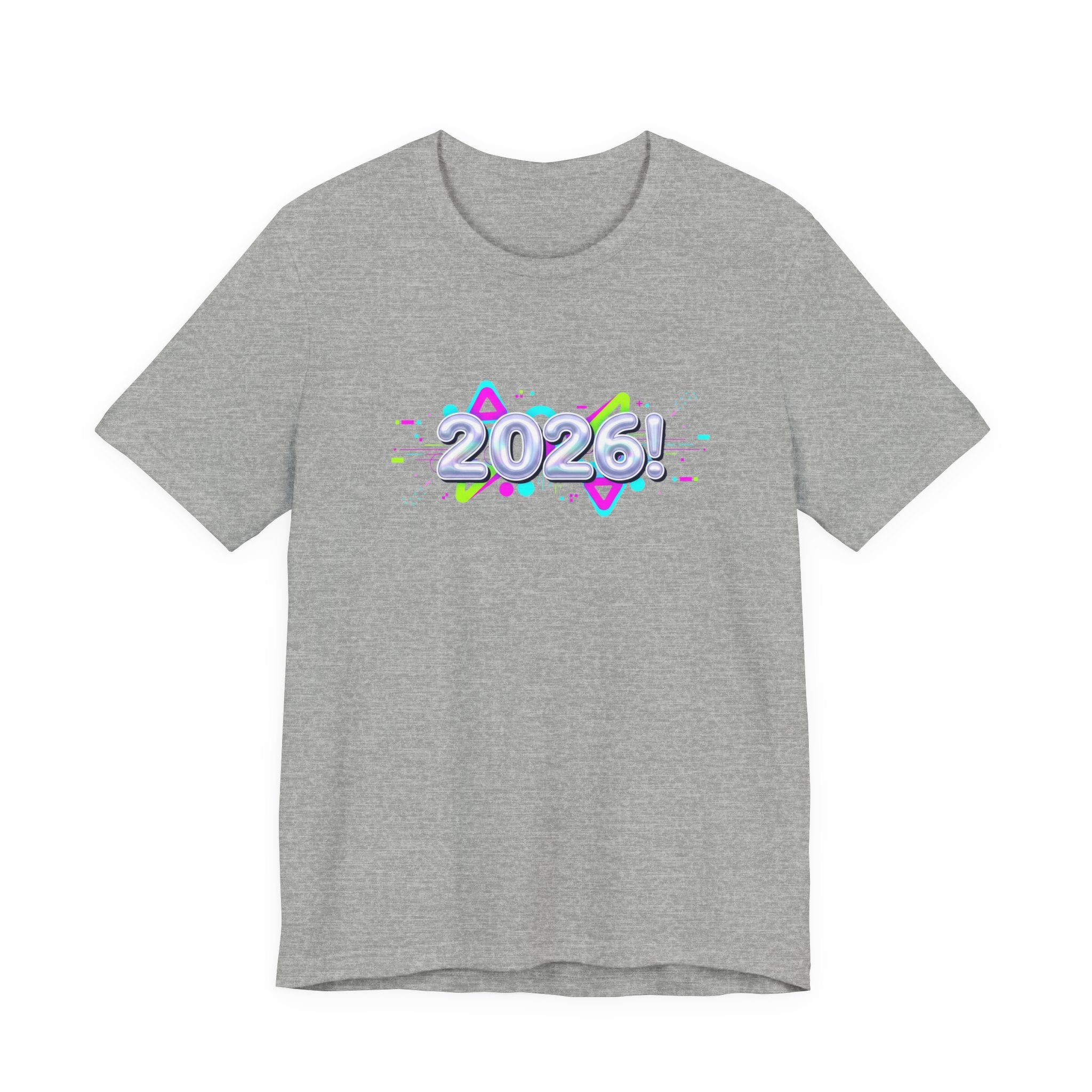 2026 Chrome Holo Tee | Y2K Cyber Nostalgia, Retro Tech Print