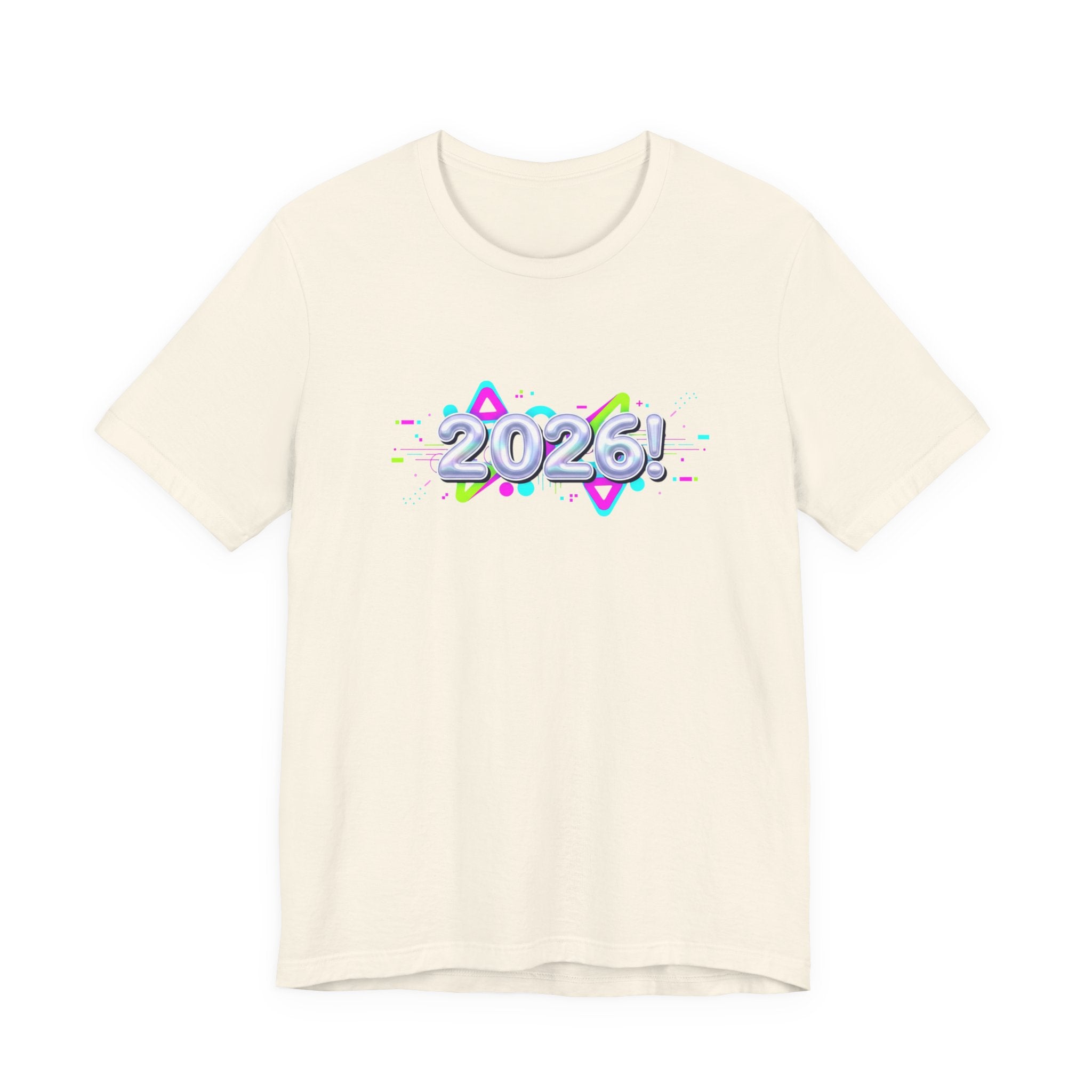 2026 Chrome Holo Tee | Y2K Cyber Nostalgia, Retro Tech Print