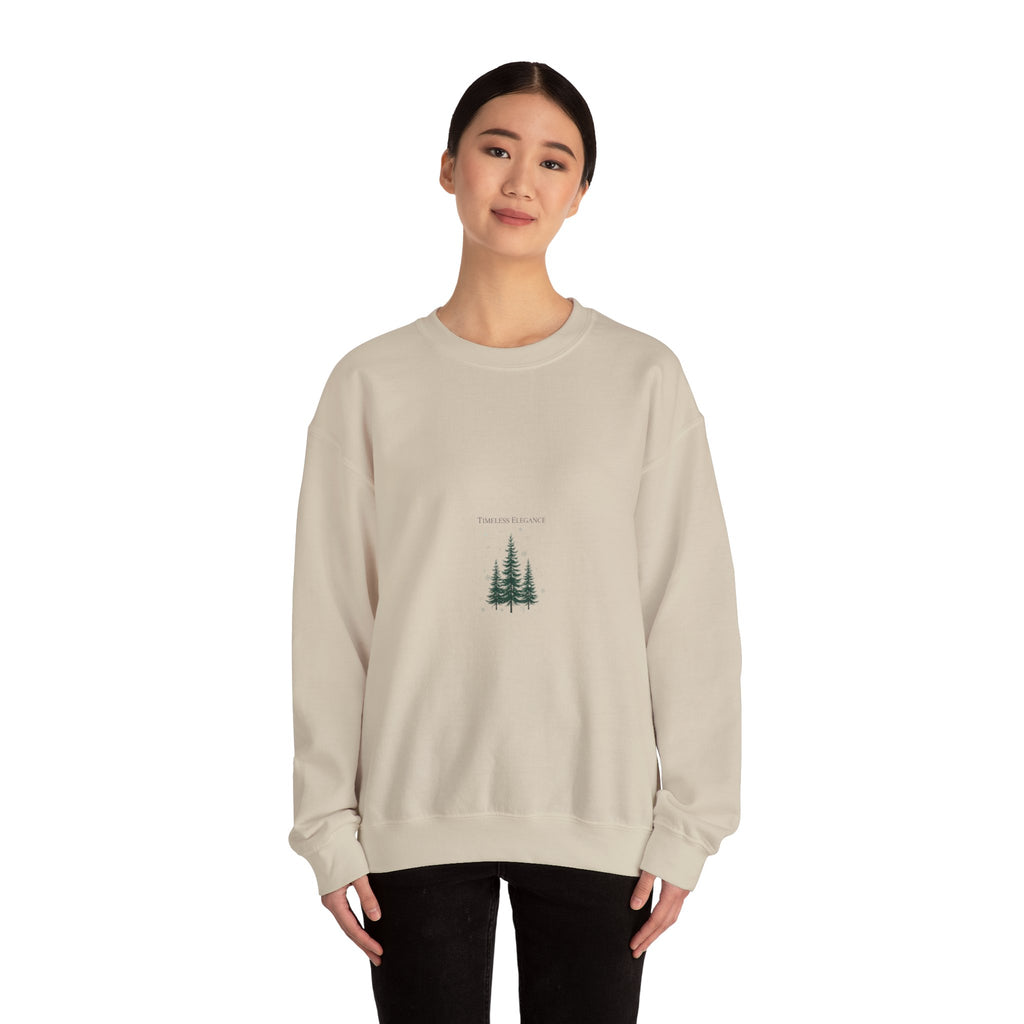 Heritage Pine Trio Sweatshirt | quiet luxury holiday, vintage library Christmas
