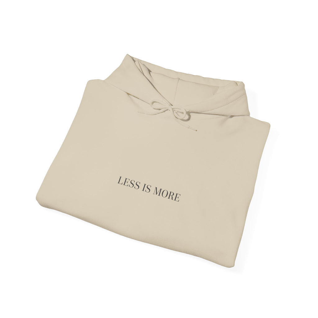 Less Is More Hoodie | Minimal Quote Hoodie, Elegant Typography