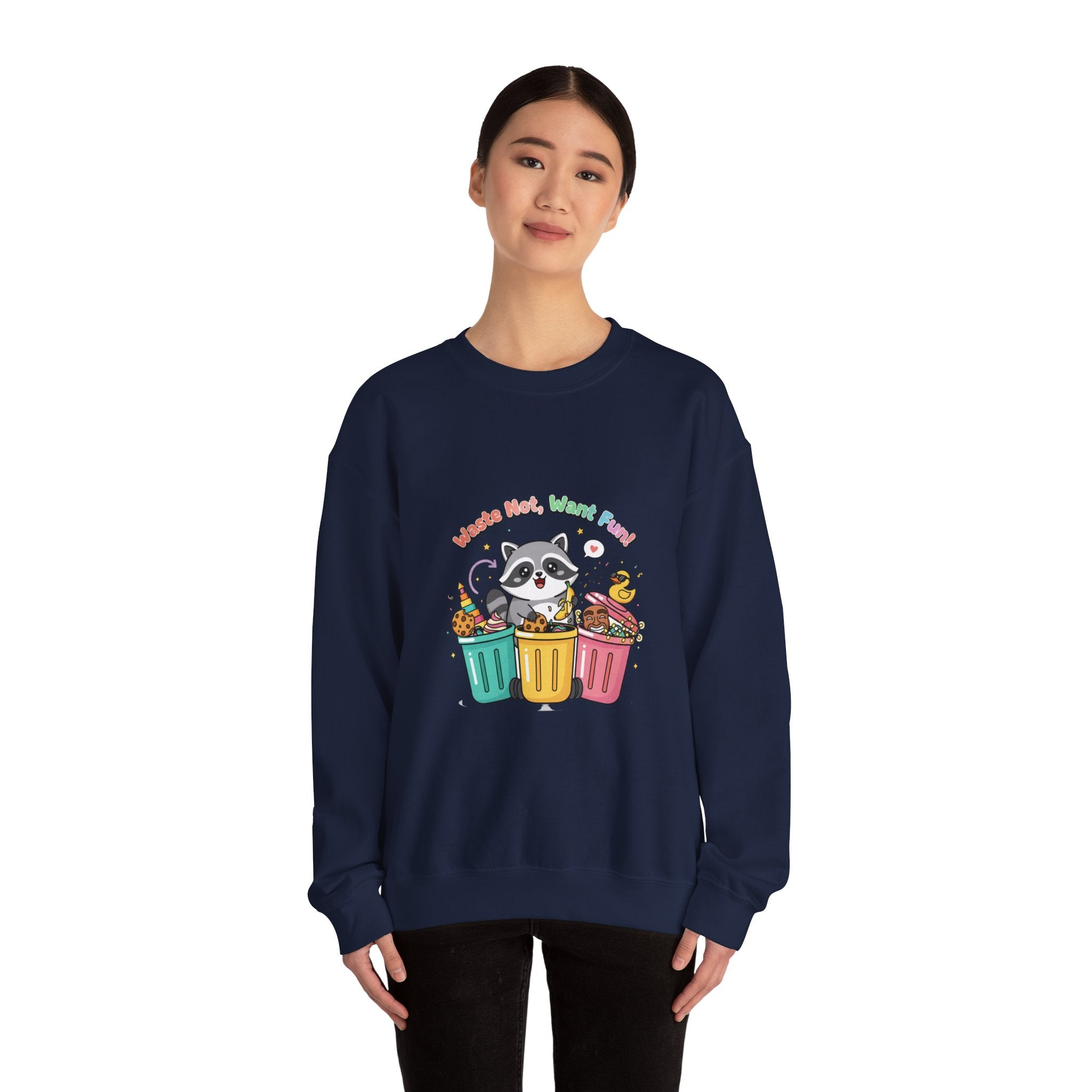 Trash Panda Christmas Crewneck Sweatshirt | cute raccoon holiday tee