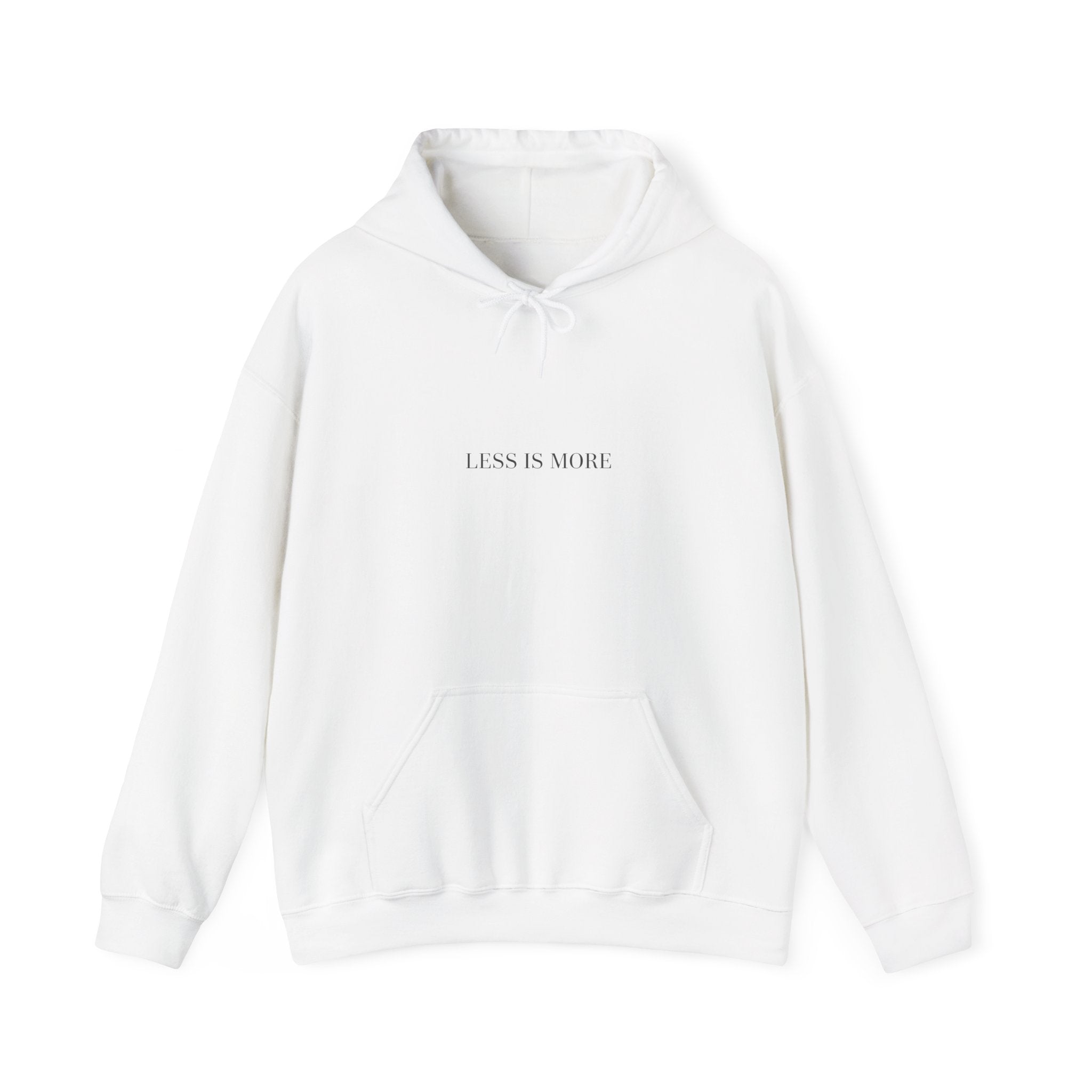 Less Is More Hoodie | Minimal Quote Hoodie, Elegant Typography