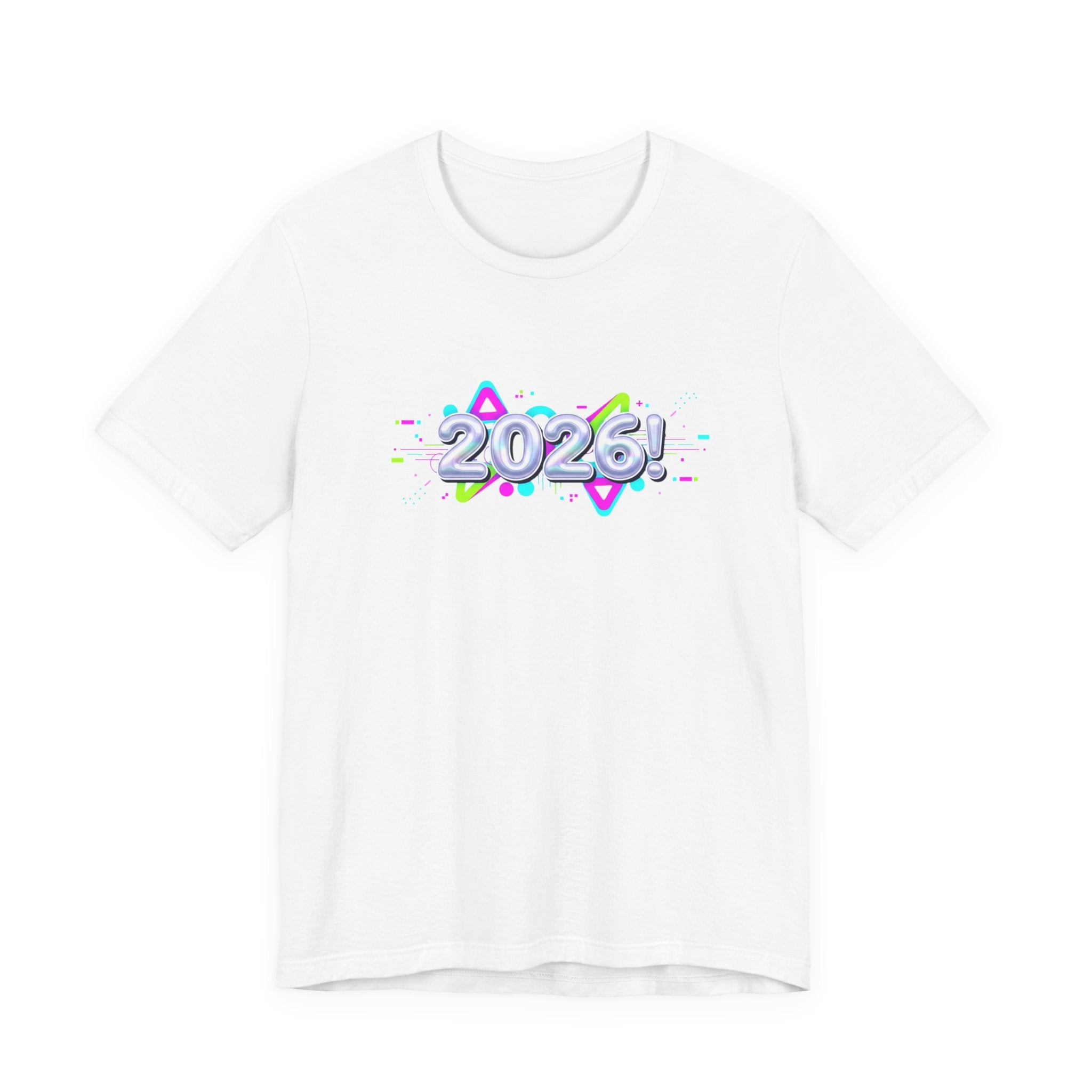 2026 Chrome Holo Tee | Y2K Cyber Nostalgia, Retro Tech Print